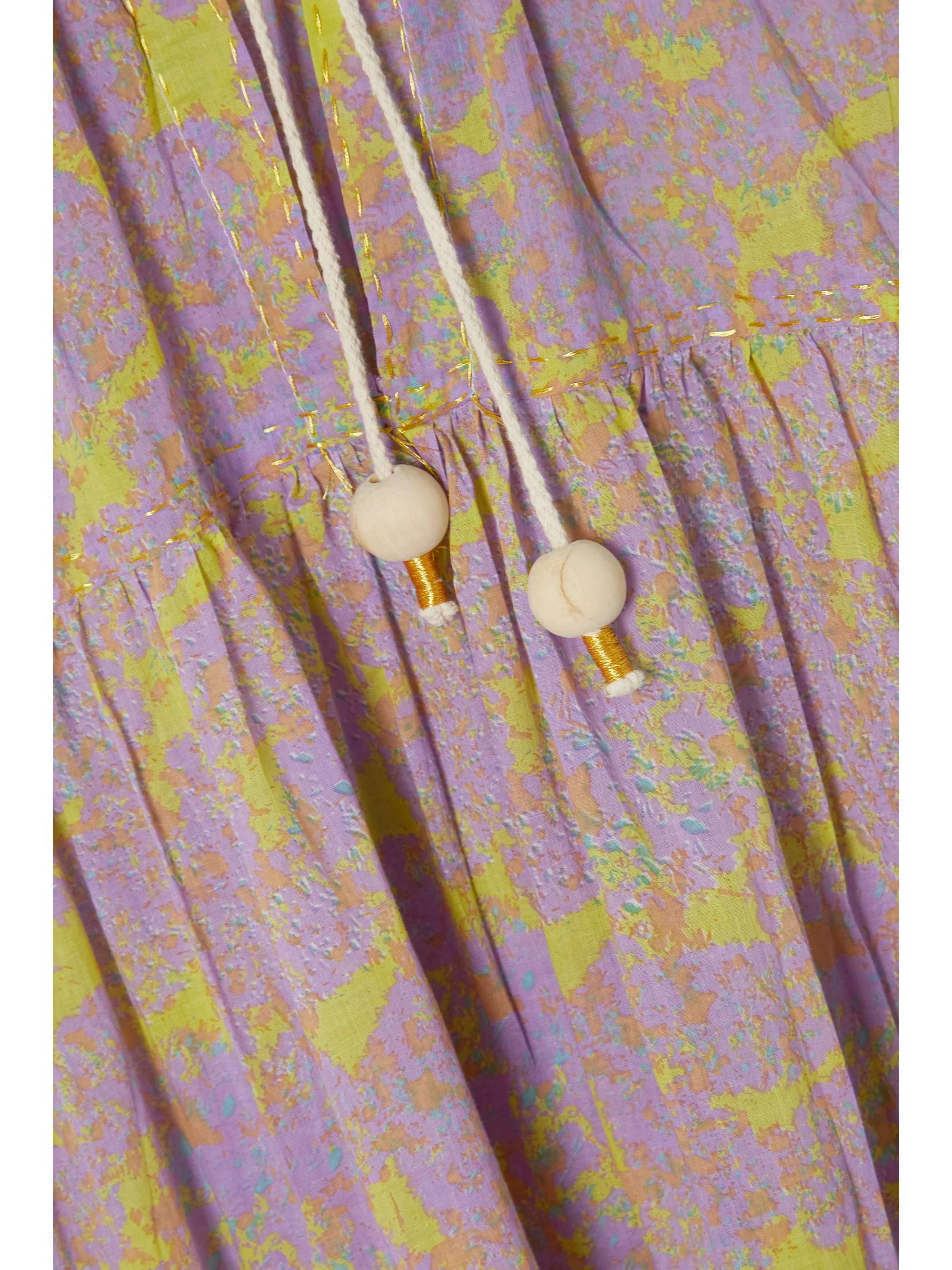 YVONNE S Hippy tiered printed cotton-voile maxi dress