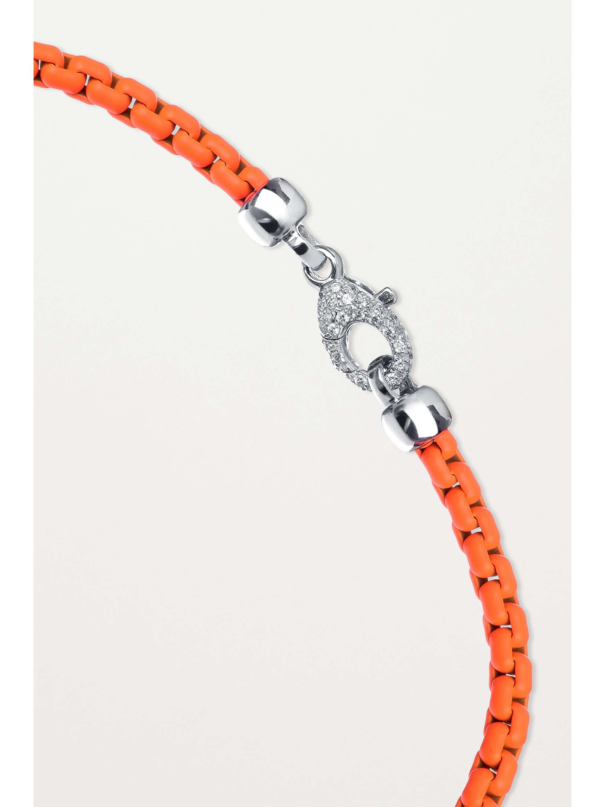 EÉRA Giada white gold, diamond and enamel anklet