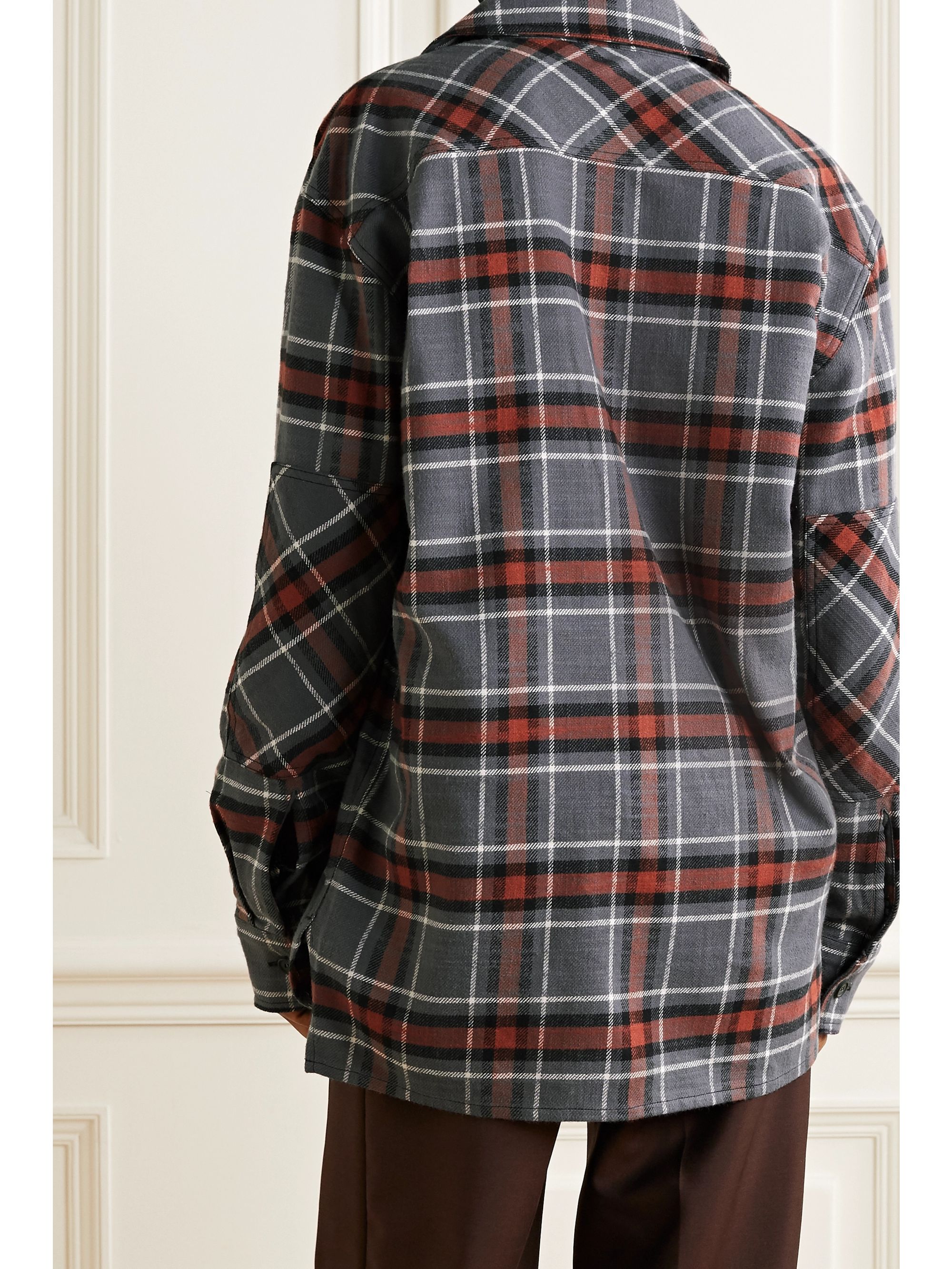 acne studios flannel shirt