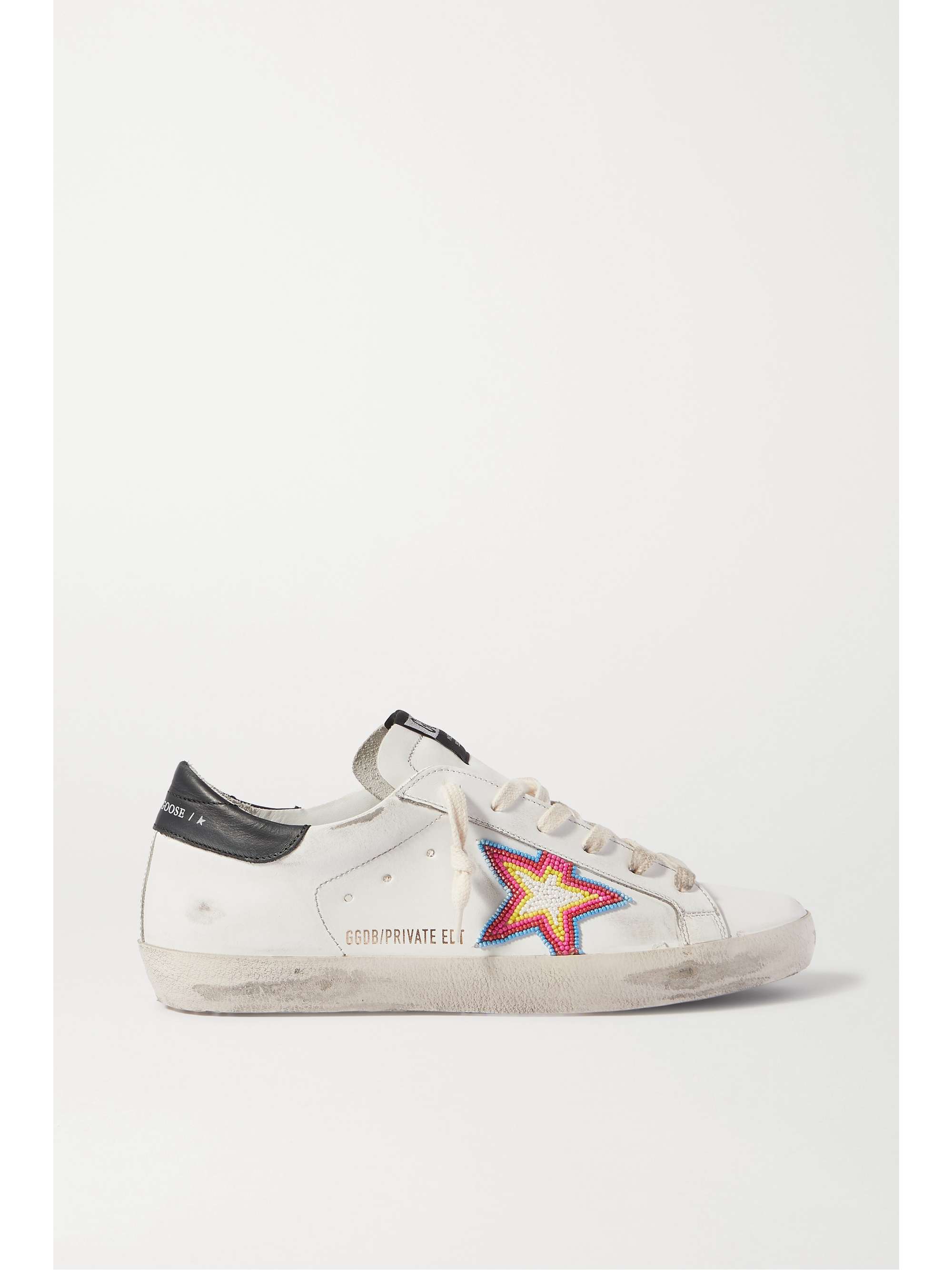 golden goose beaded sneakers