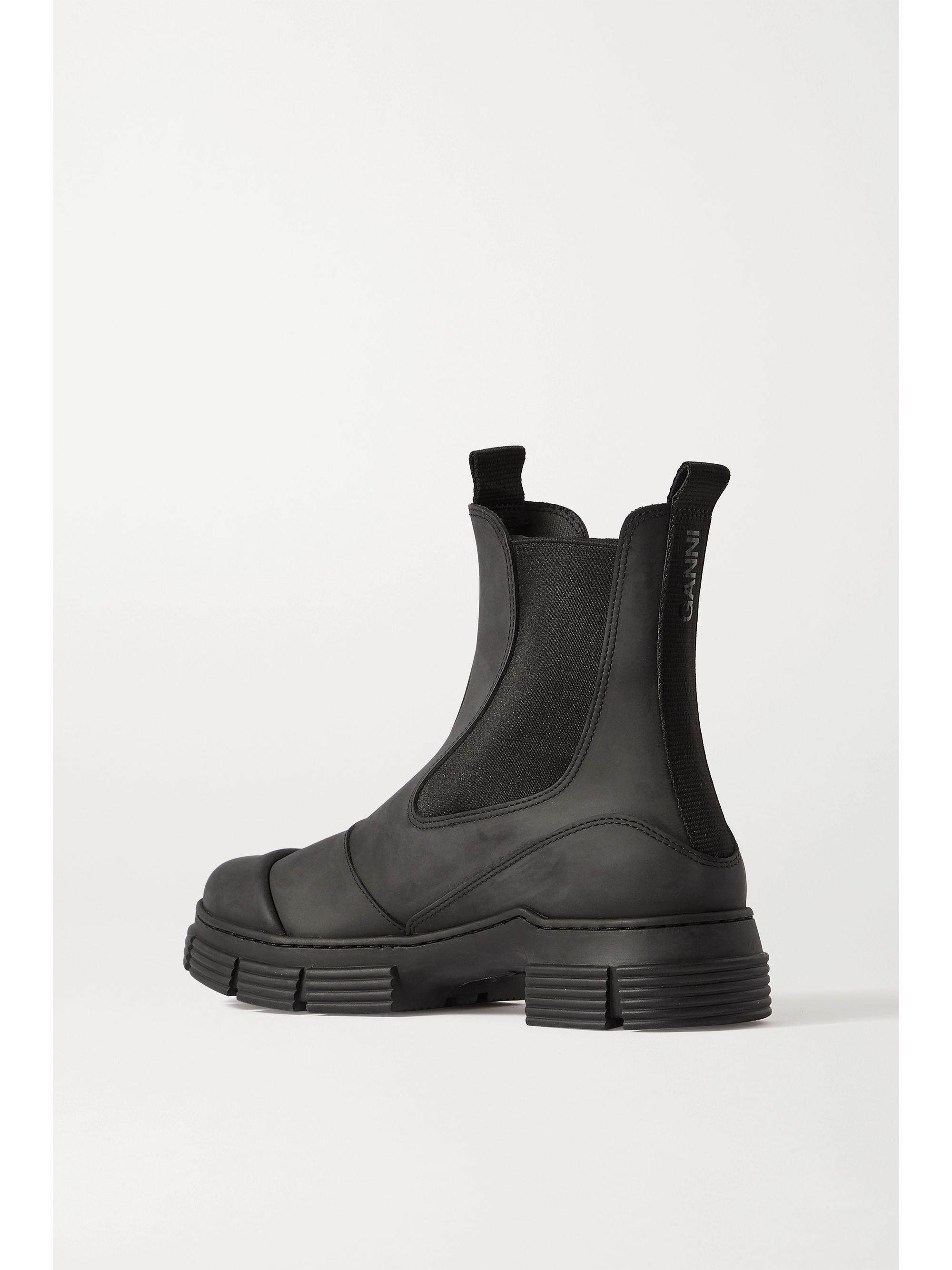 ganni cleated chelsea boots