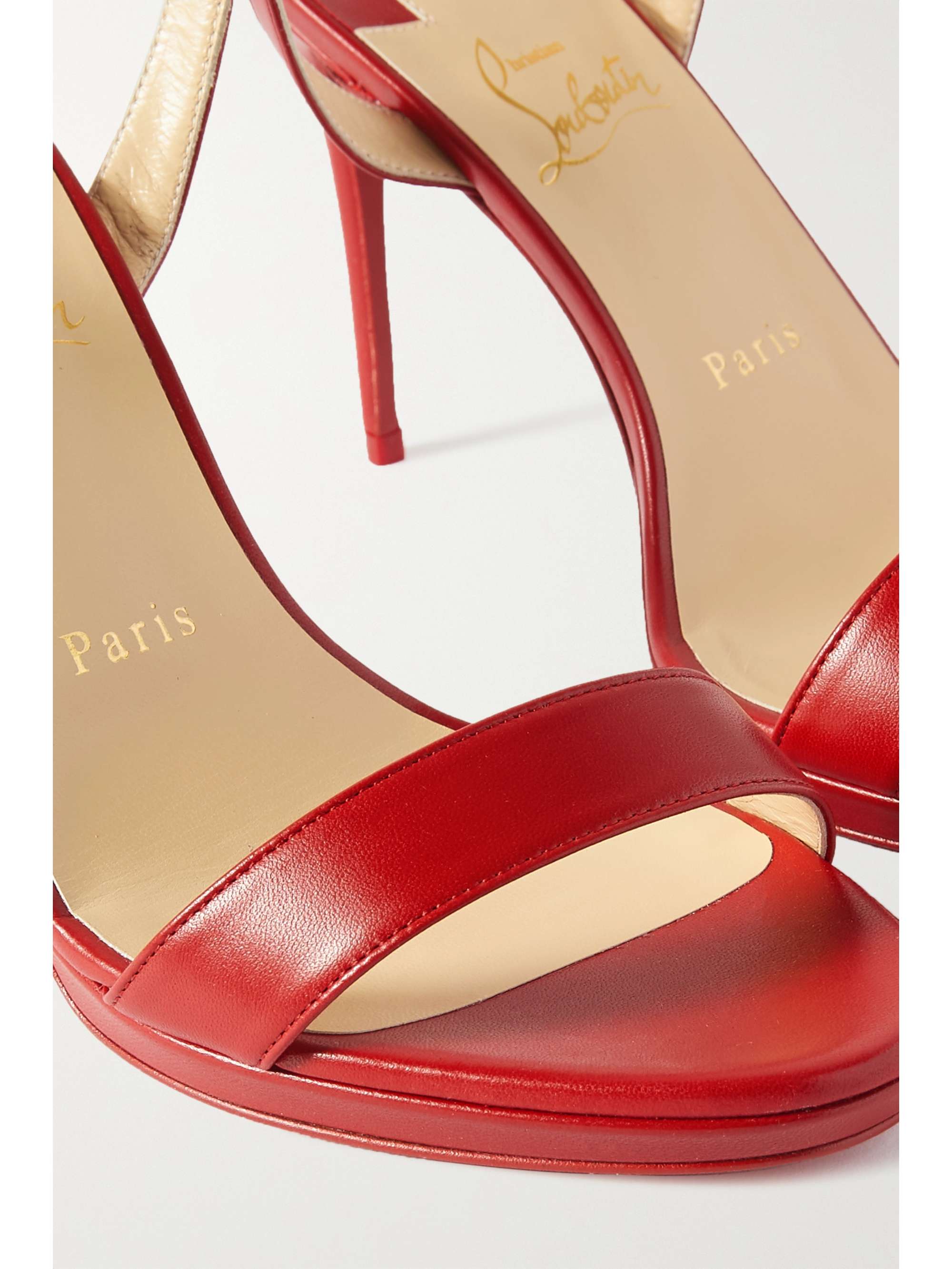 Christian Louboutin Loubi Queen 100 Leather Sandals, $845