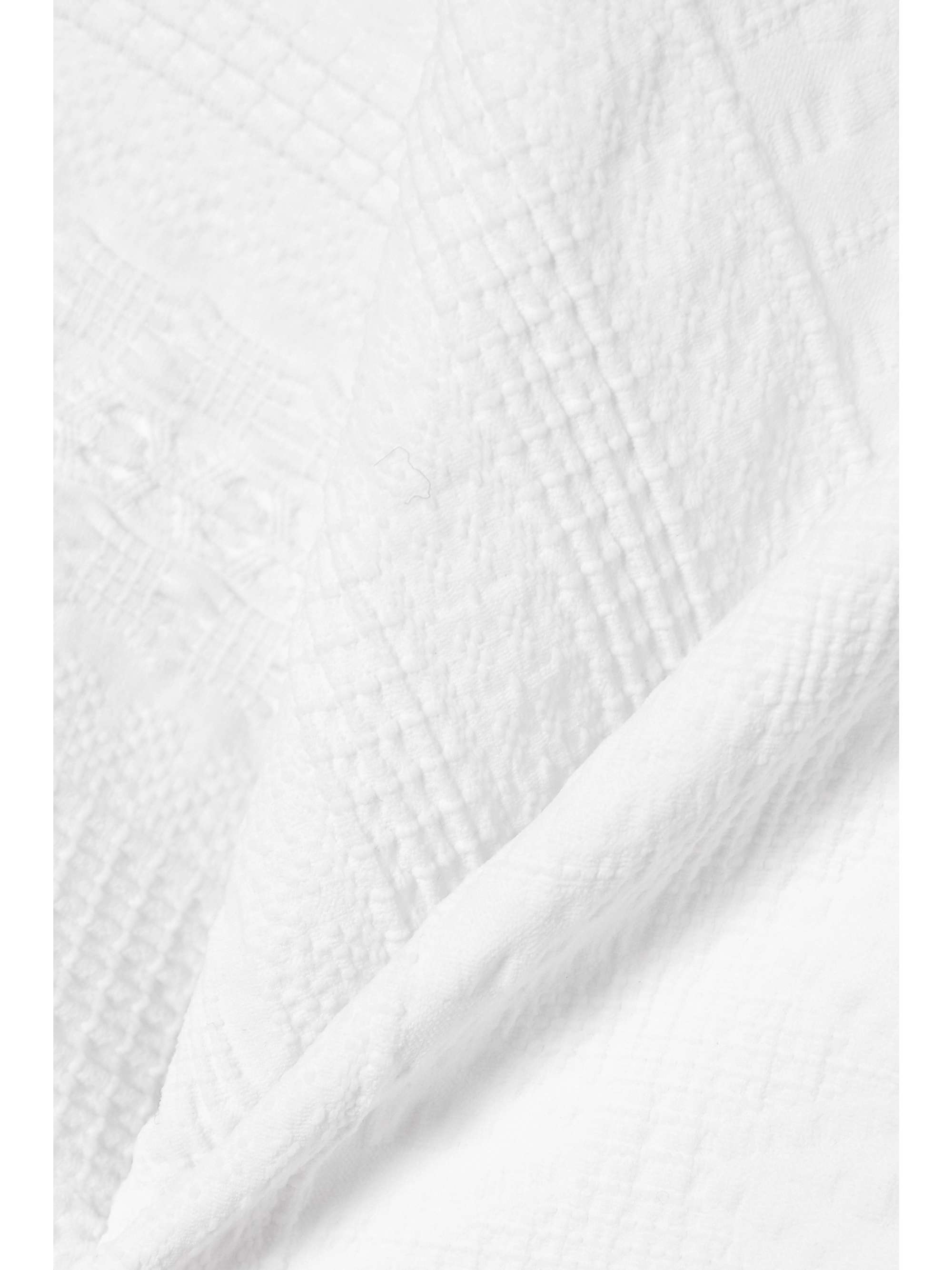 L'ETOILE SPORT Pleated textured stretch-jersey tennis skirt