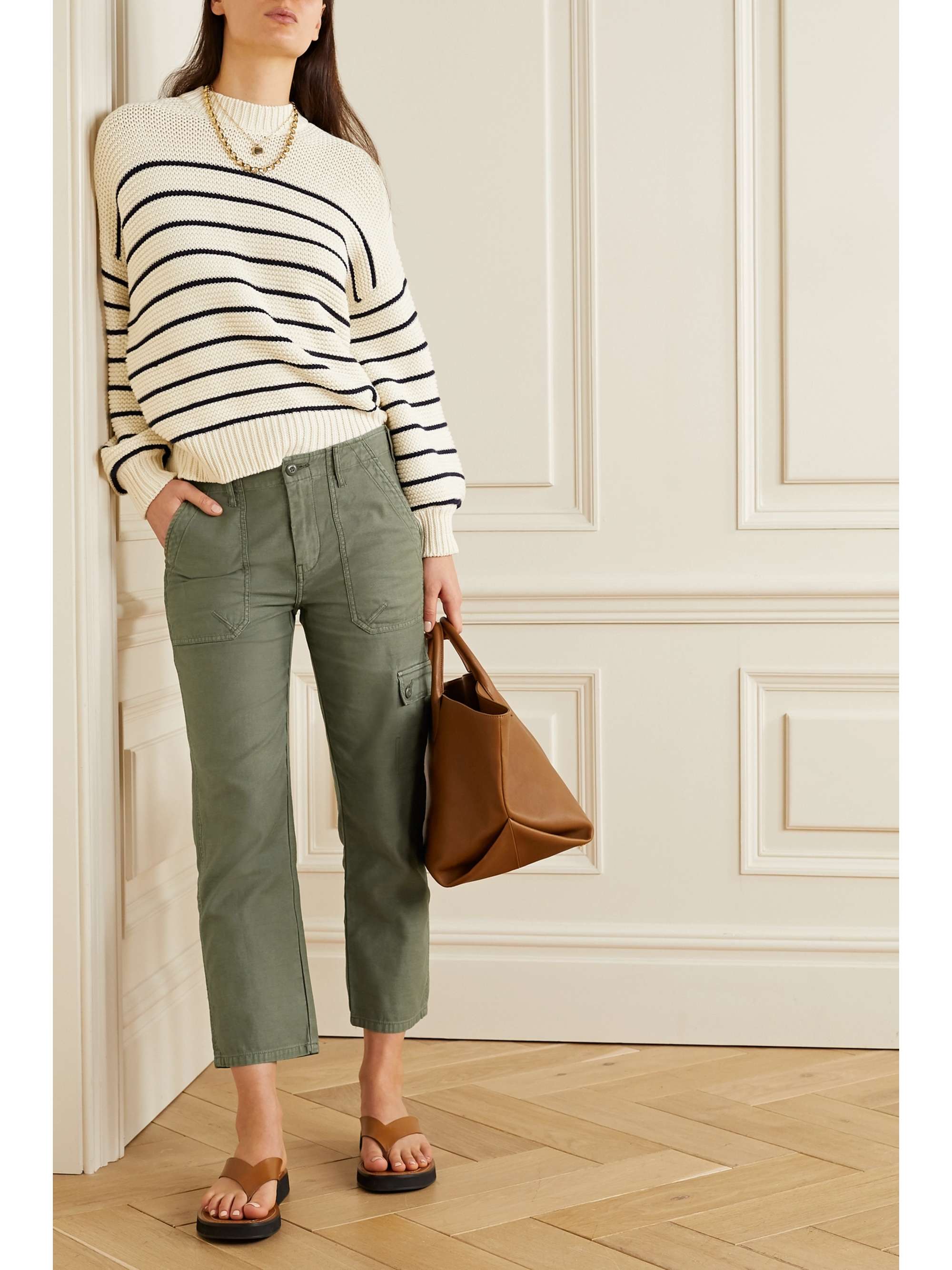 Army green Service cotton-canvas 