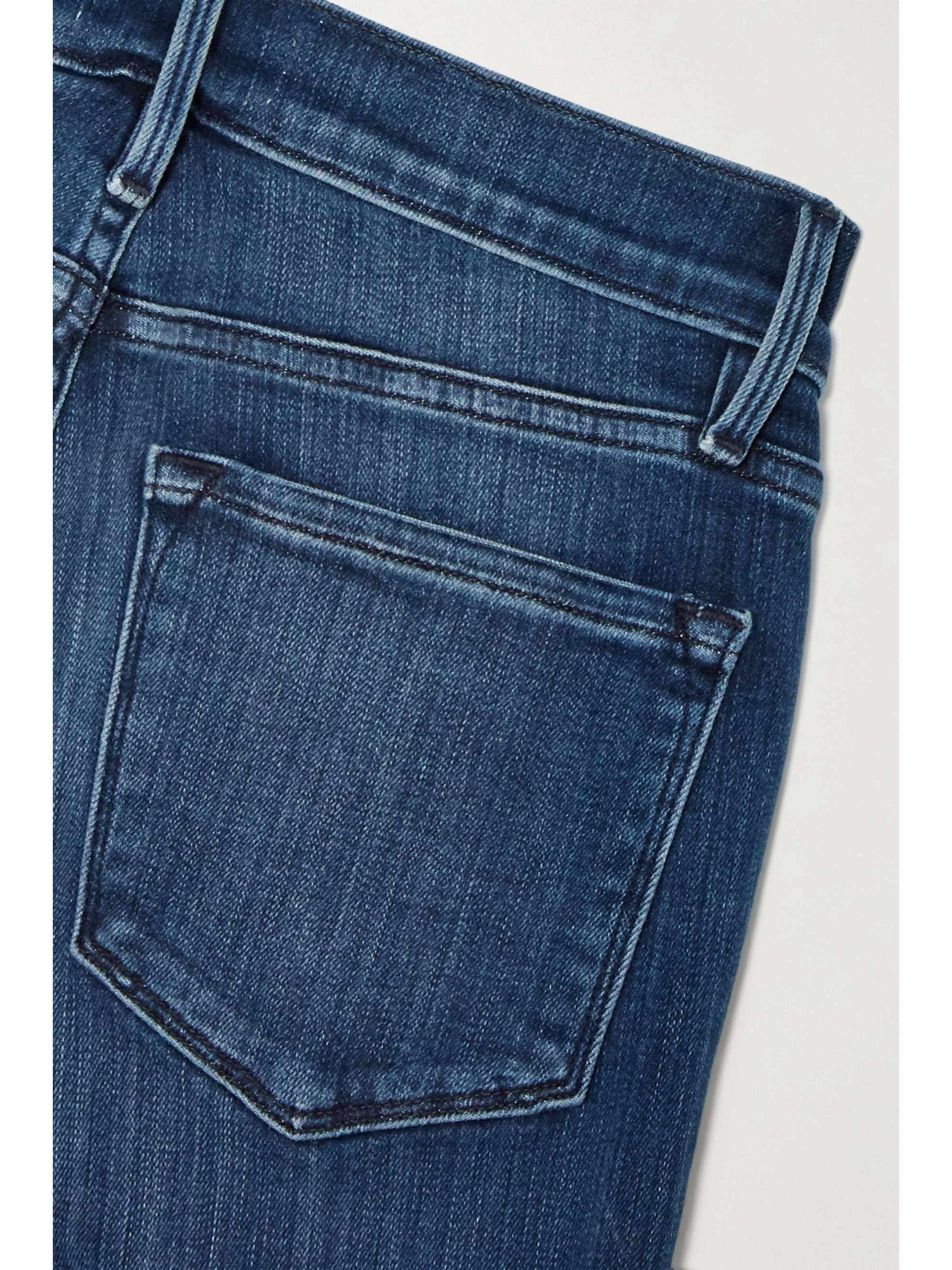 FRAME Le Skinny De Jeanne distressed mid-rise jeans
