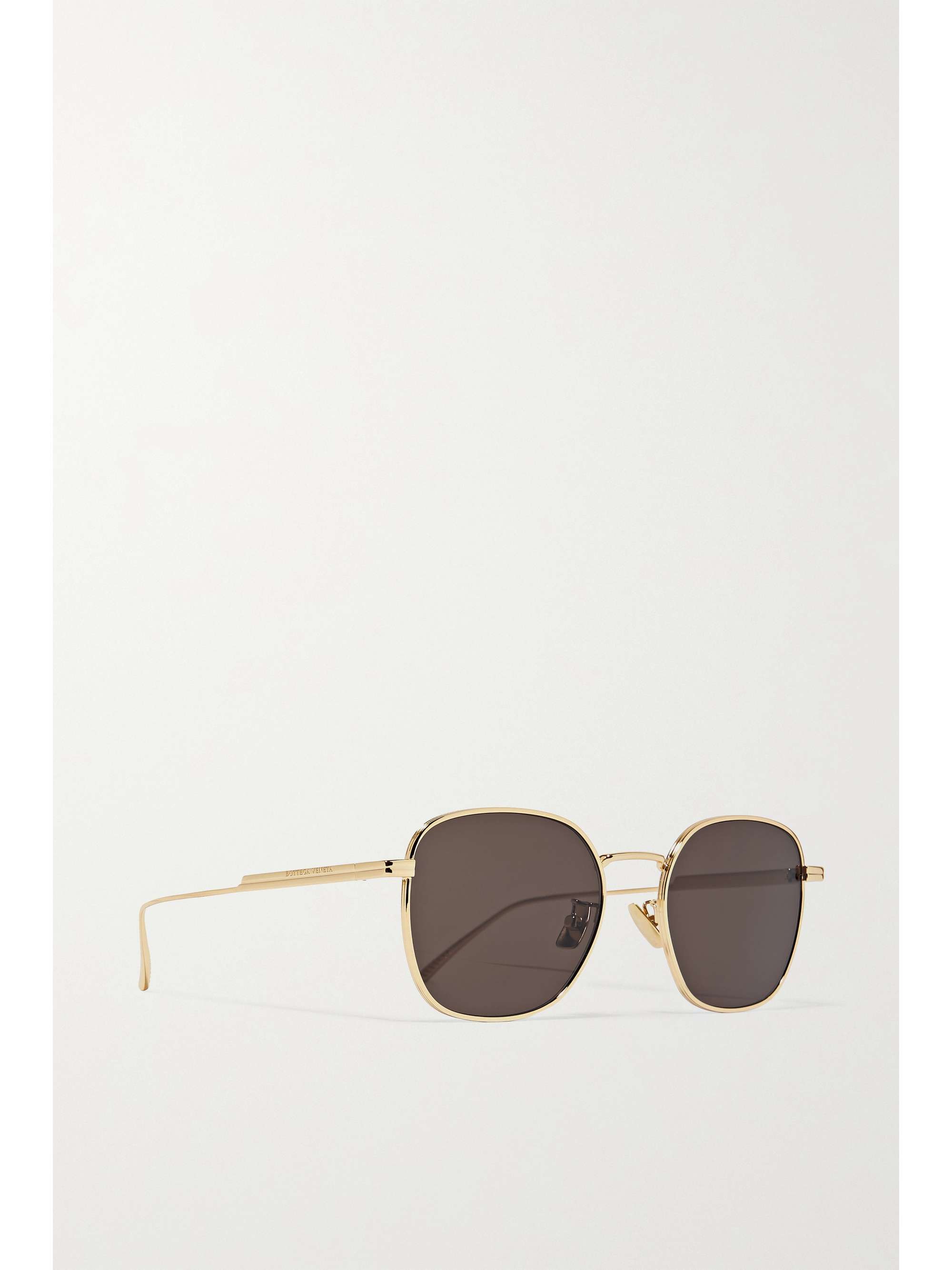 BOTTEGA Light Ribbon squareframe goldtone sunglasses NETA