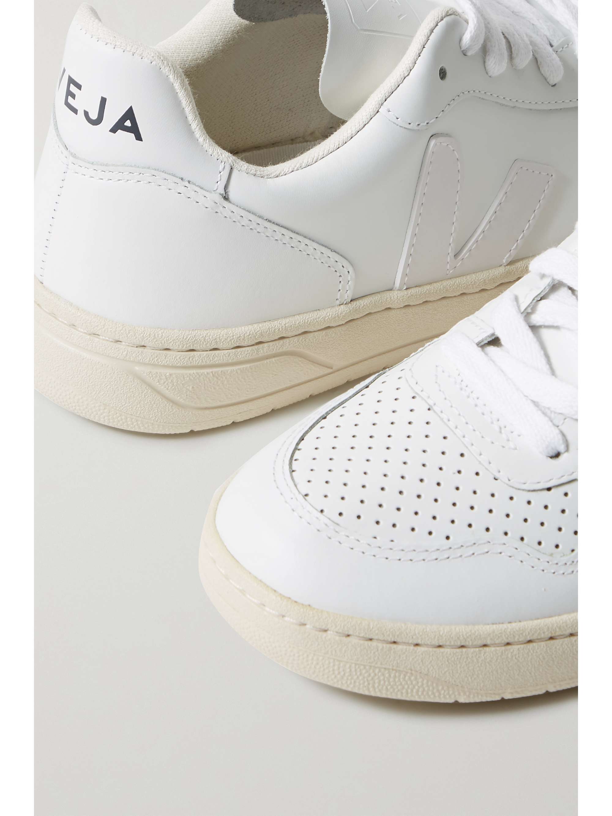 VEJA + NET SUSTAIN V-10 leather sneakers