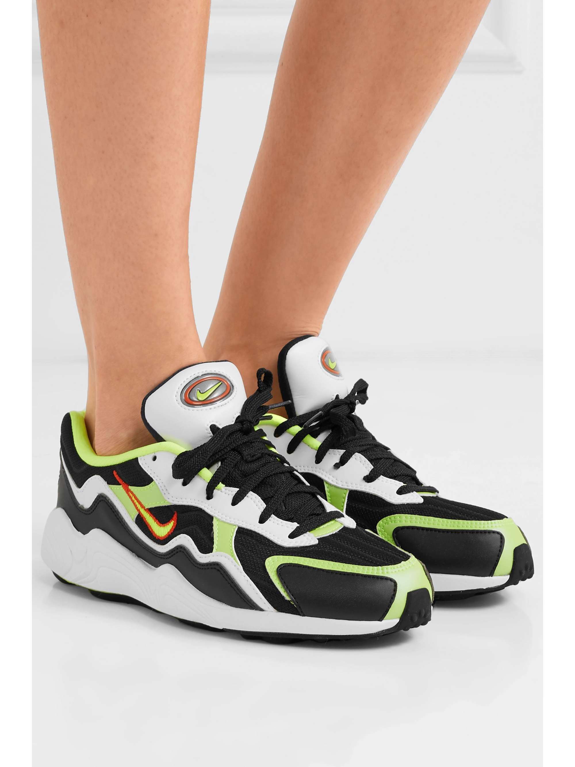 NIKE Zoom Alpha leather and mesh sneakers
