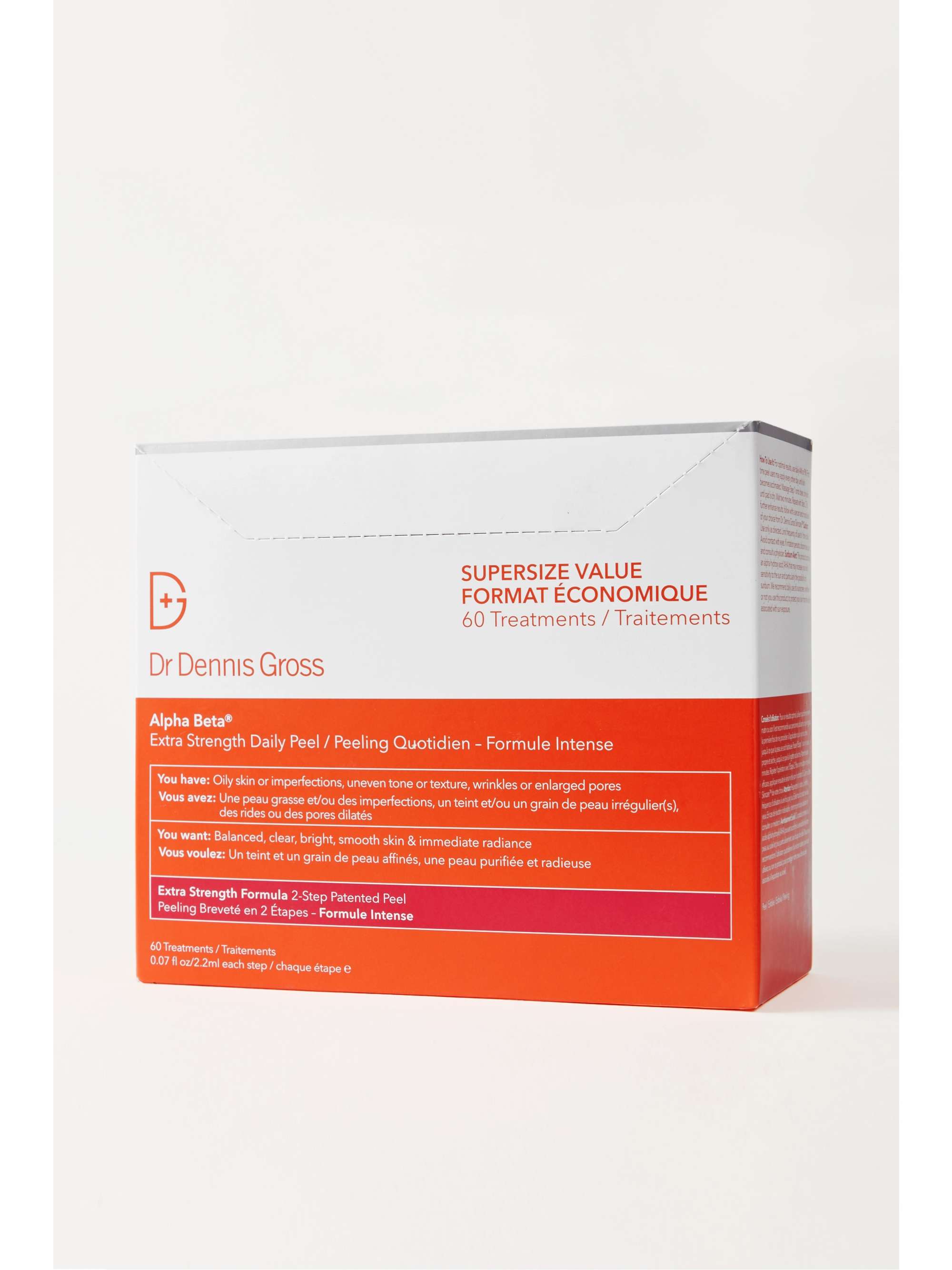 Peeling quotidien extrafort Alpha Beta®, 60 jours DR. DENNIS GROSS