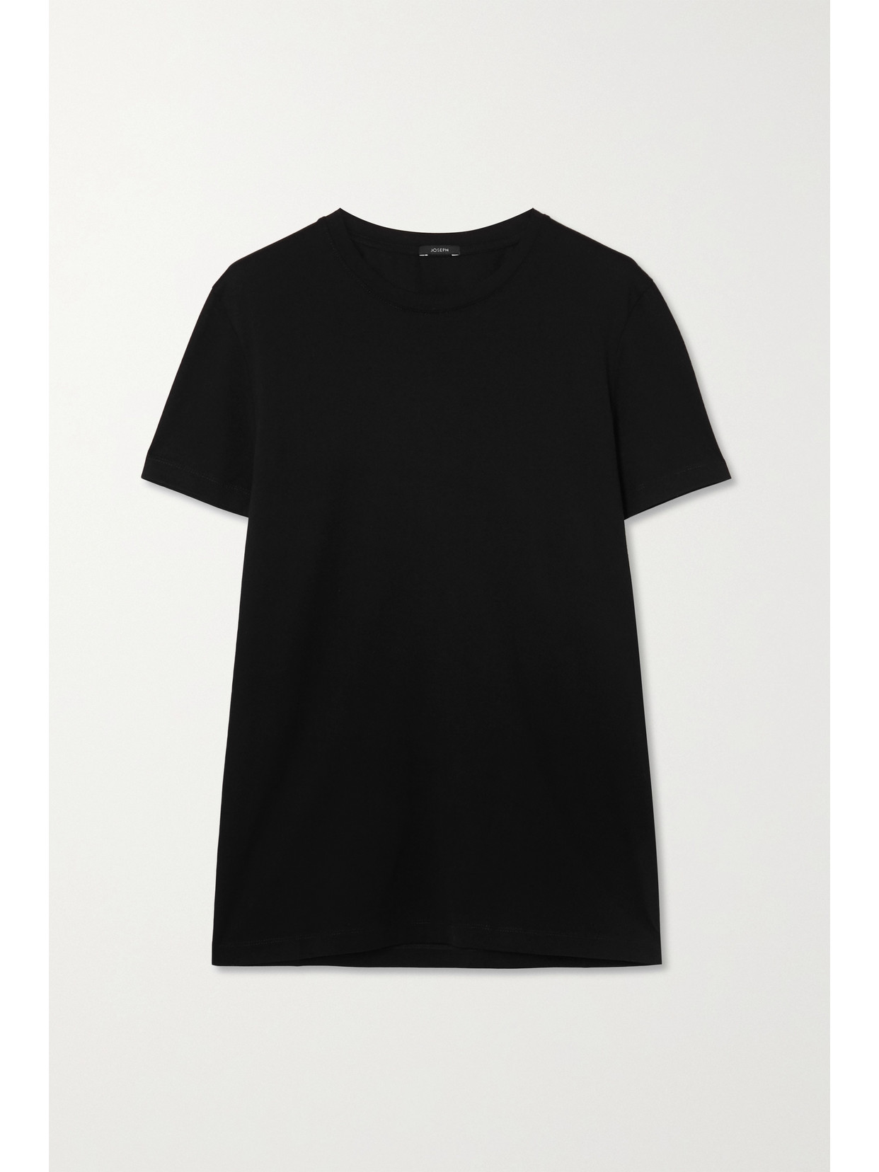 Joseph Round Neck Jersey T-shirt In Black