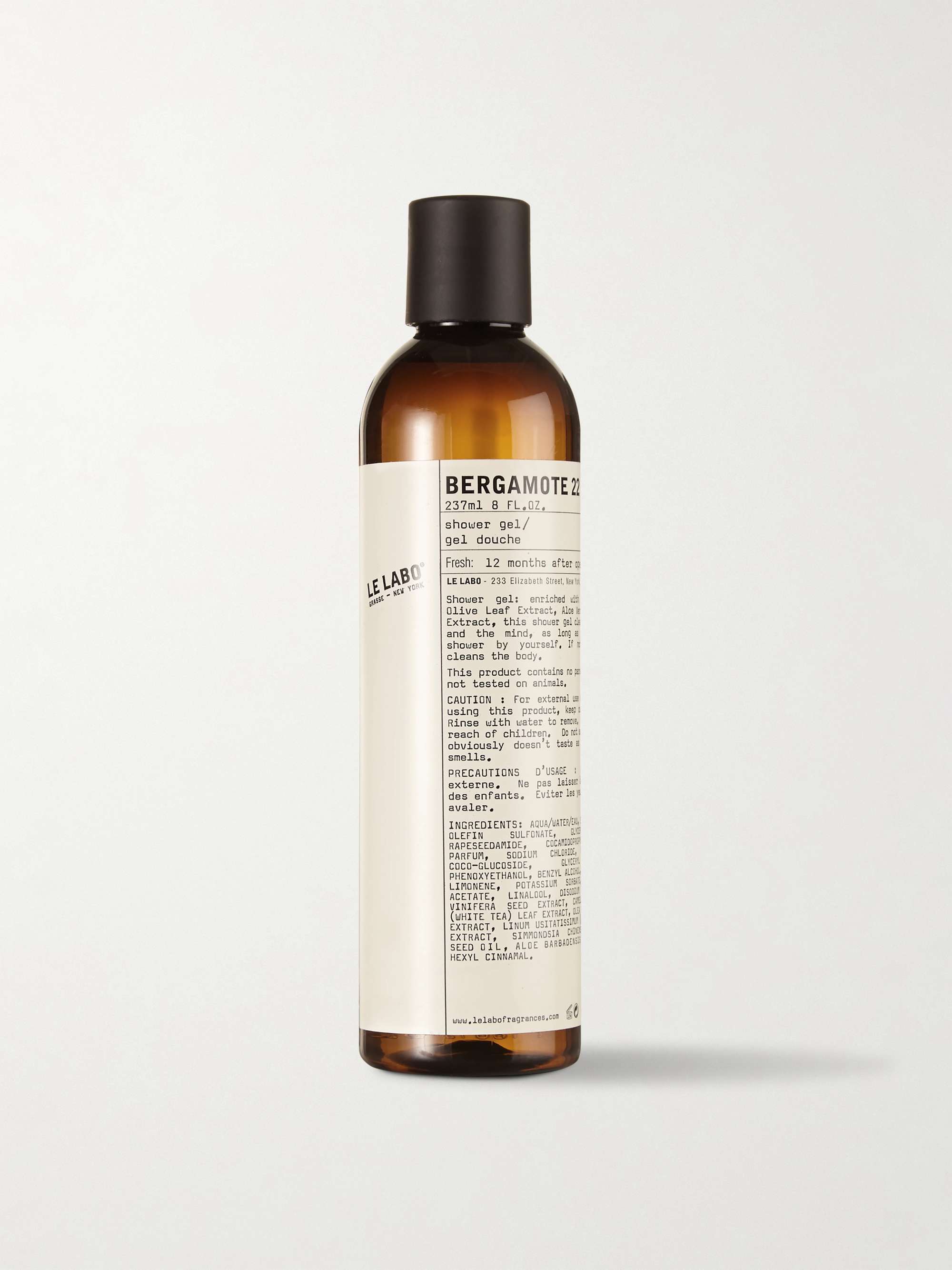 LE LABO Bergamote 22 Shower Gel, 237ml