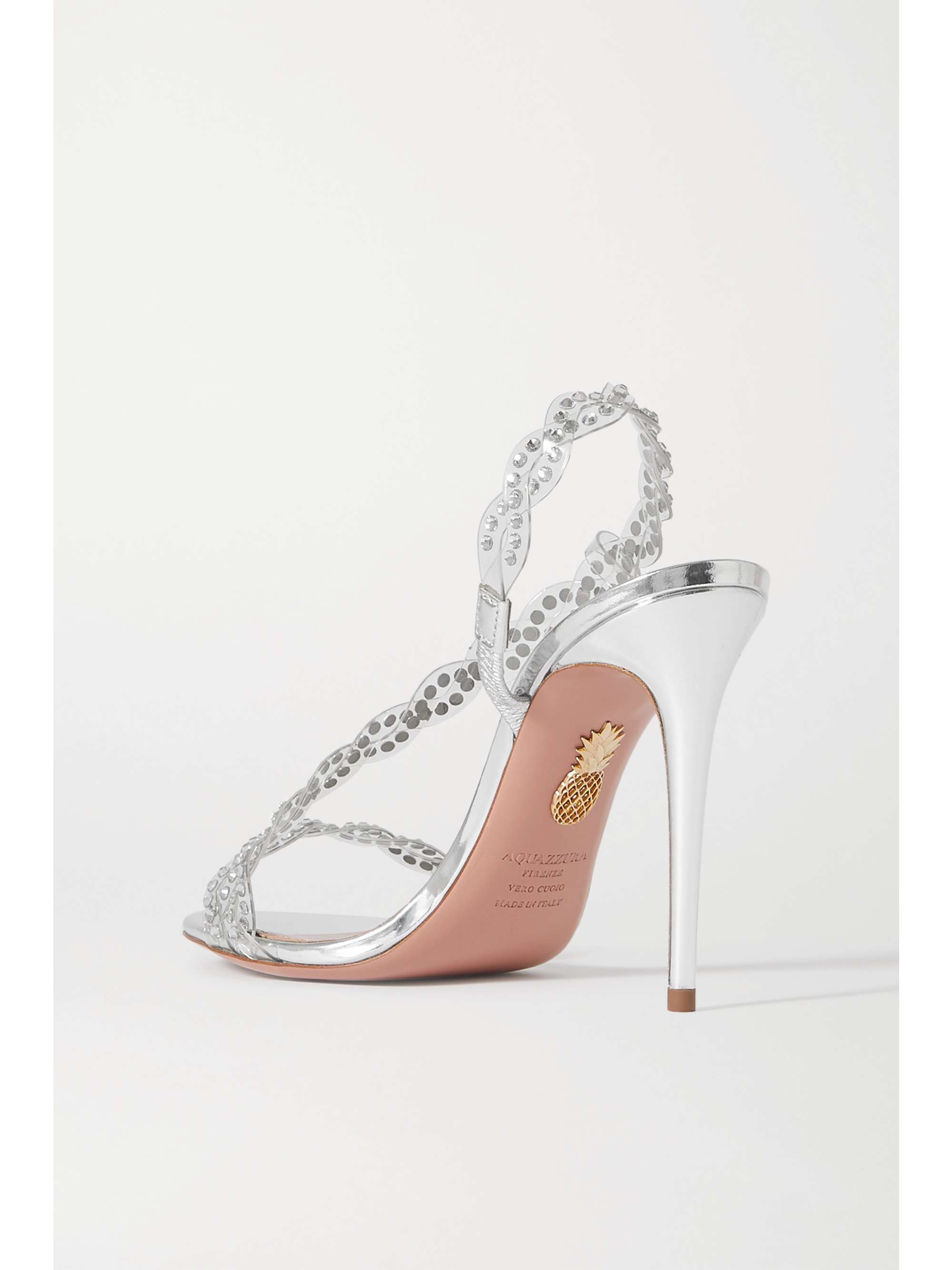 AQUAZZURA Heaven crystal-embellished PVC sandals