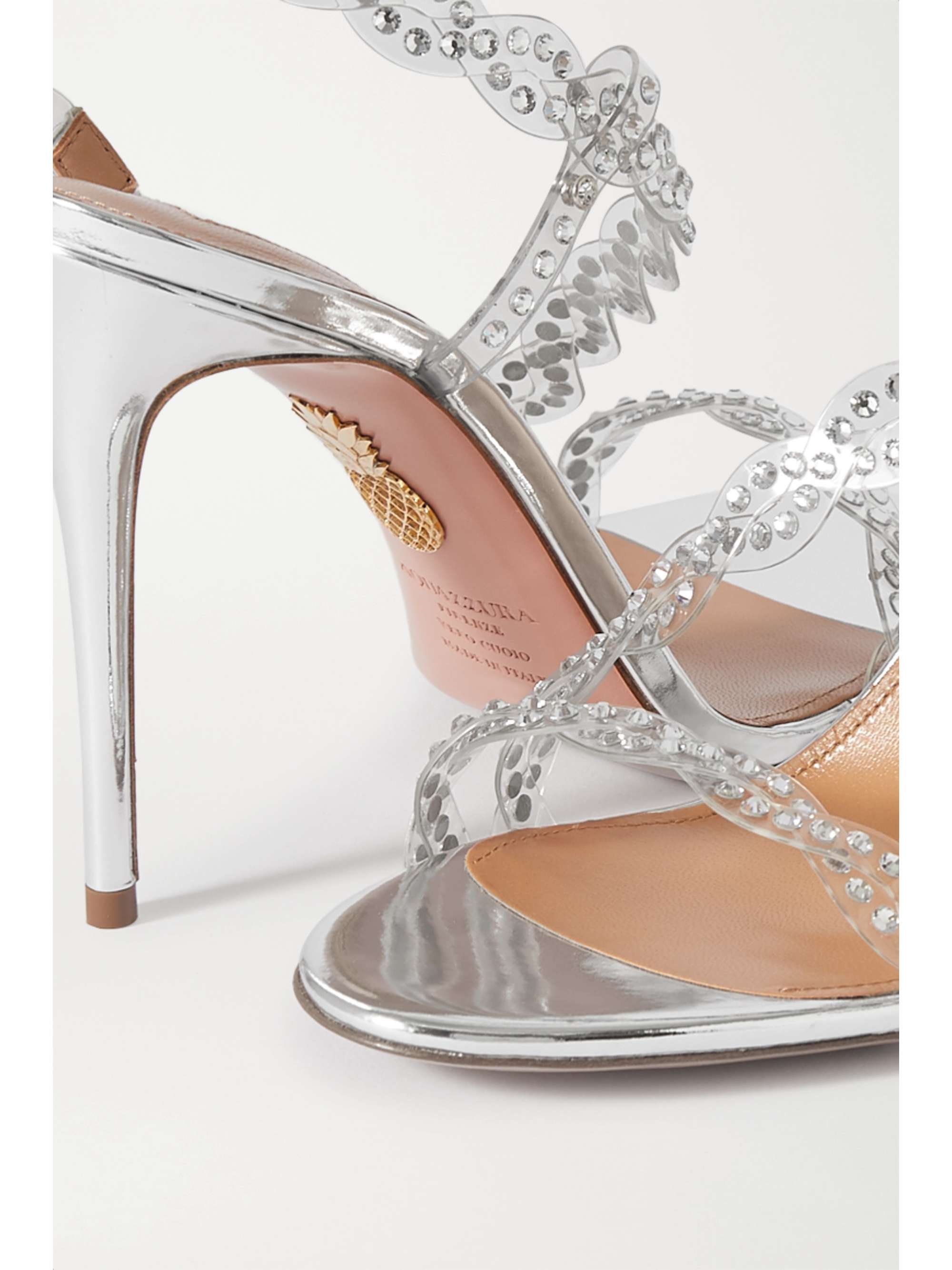 AQUAZZURA Heaven crystal-embellished PVC sandals