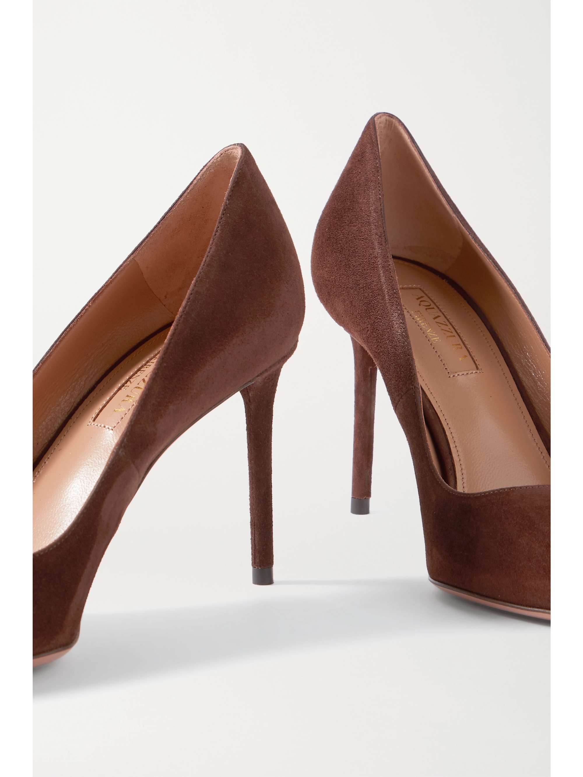 AQUAZZURA Purist 85 leather pumps