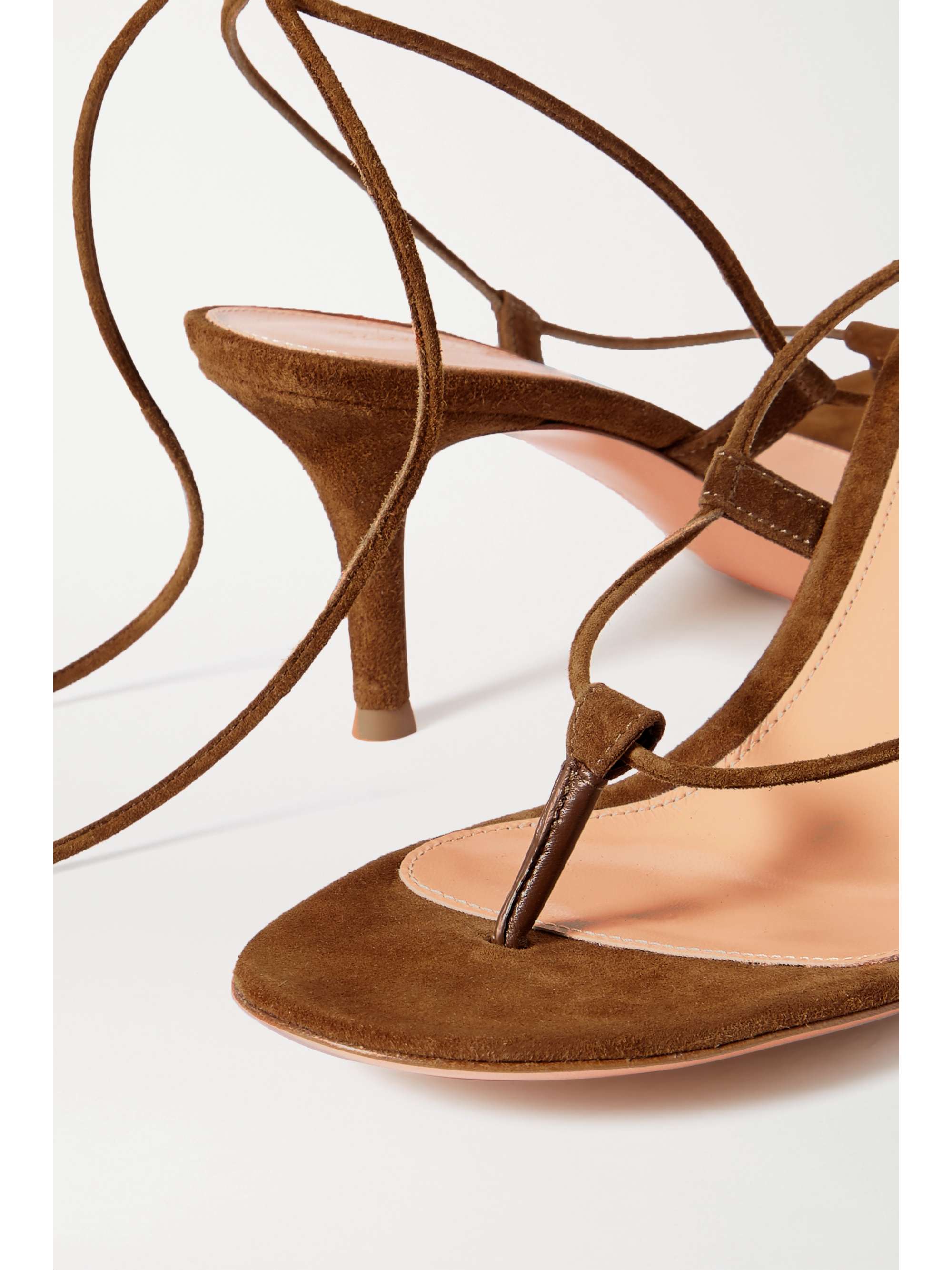 GIANVITO ROSSI 70 suede sandals