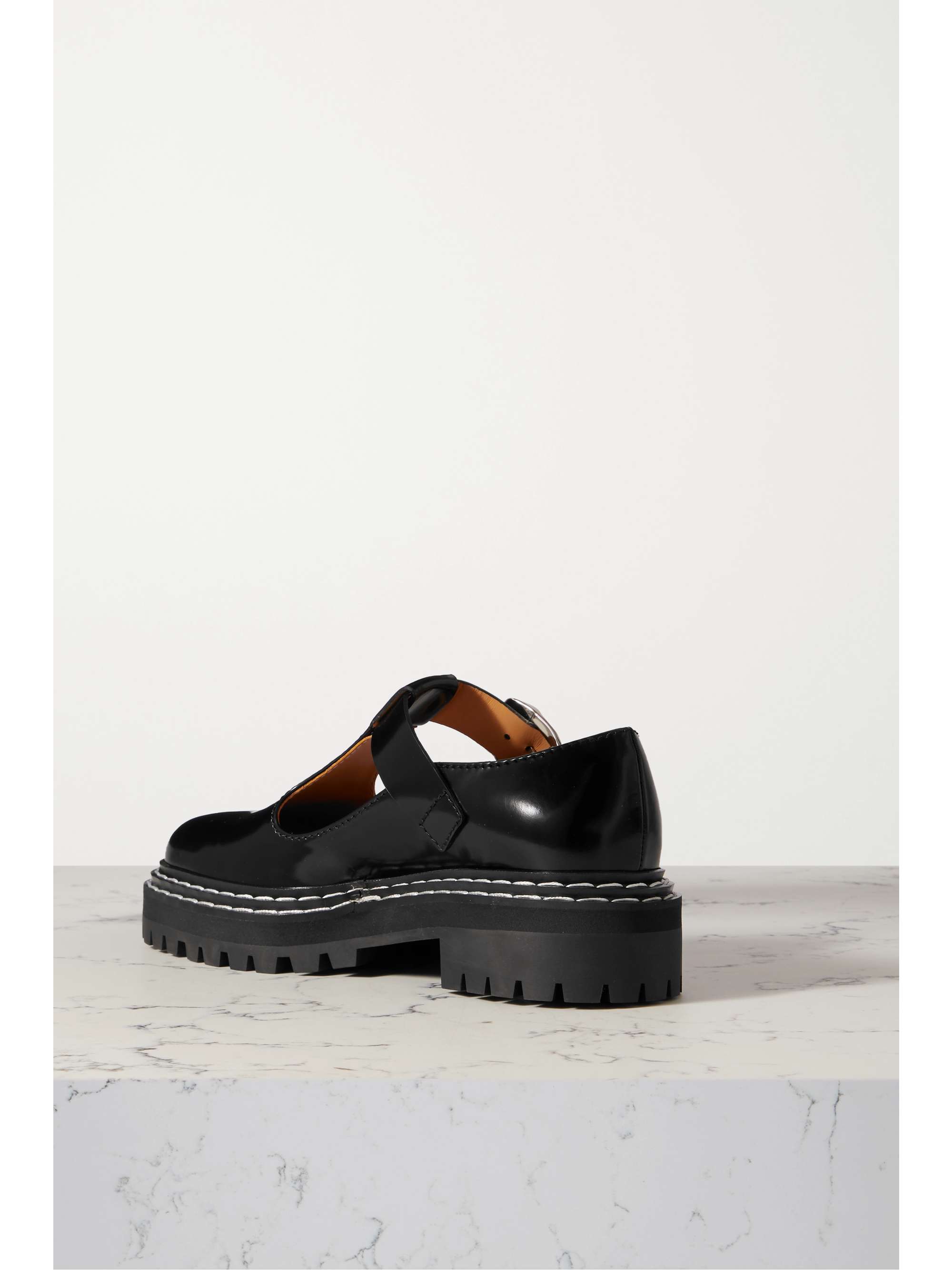 PROENZA SCHOULER Glossed-leather pumps
