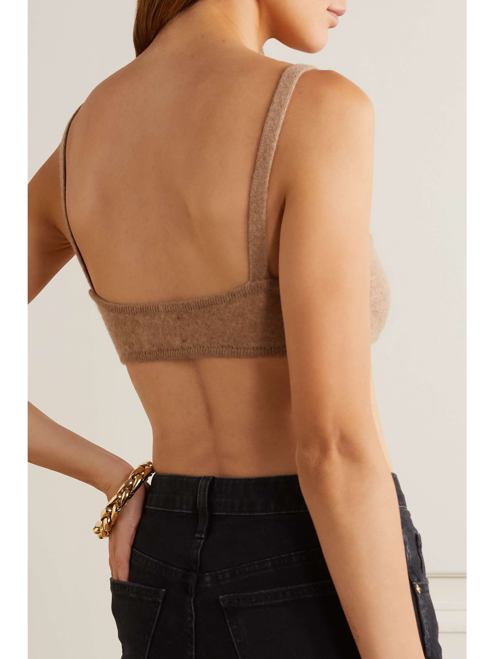 KHAITE Eda cashmere soft-cup bra