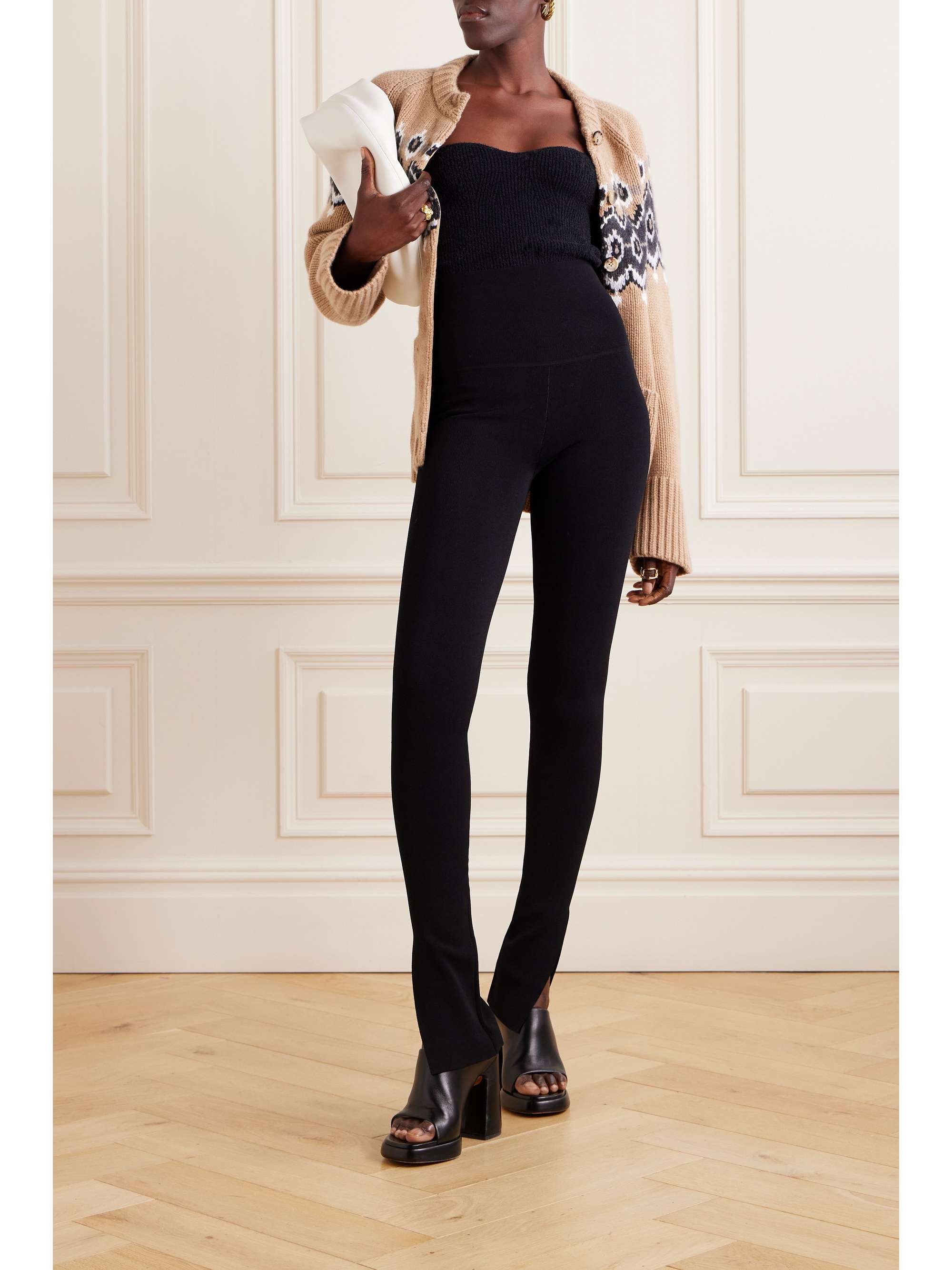 KHAITE Roonie stretch-knit skinny pants