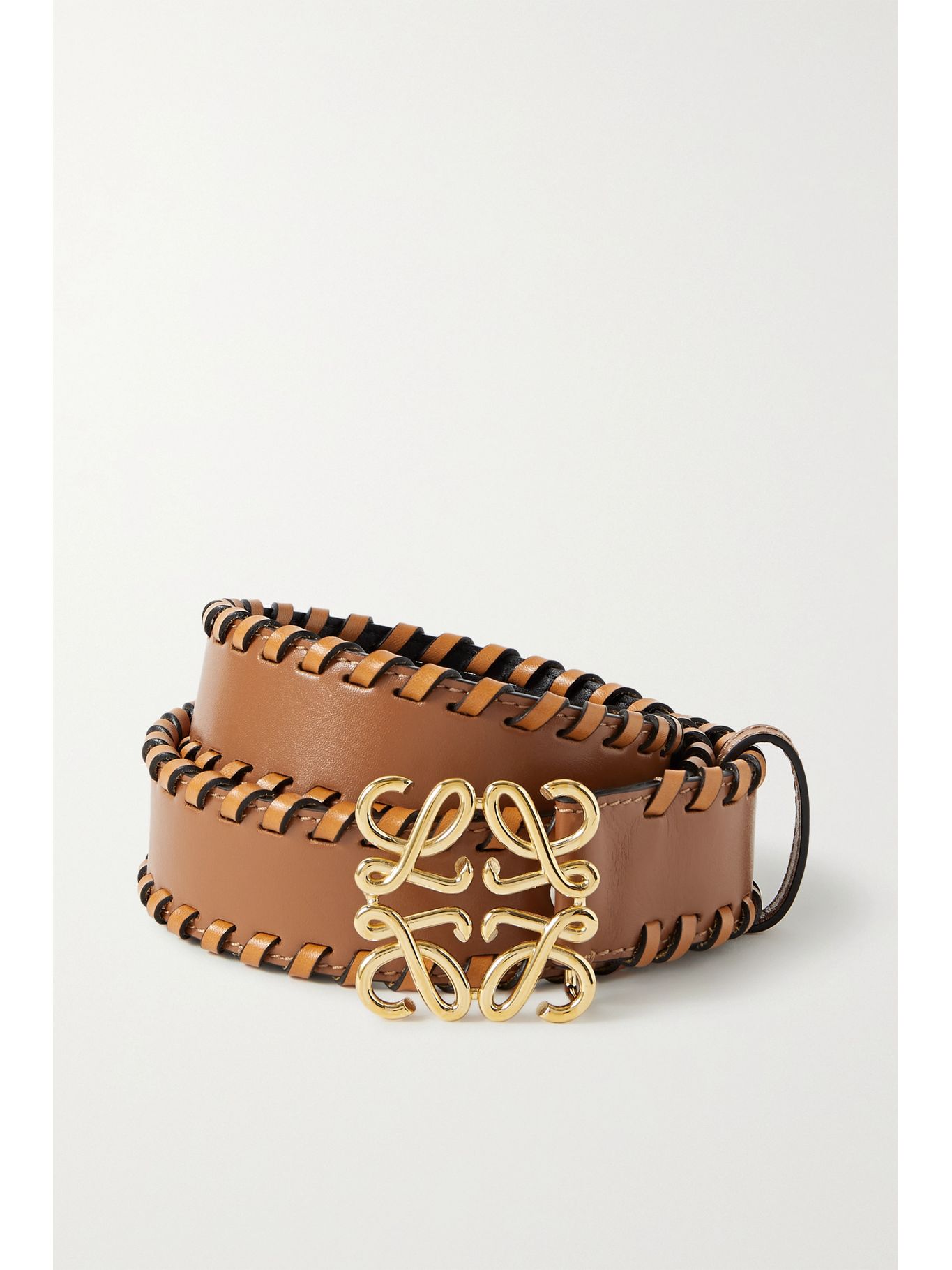 LOEWE Whipstitched leather belt