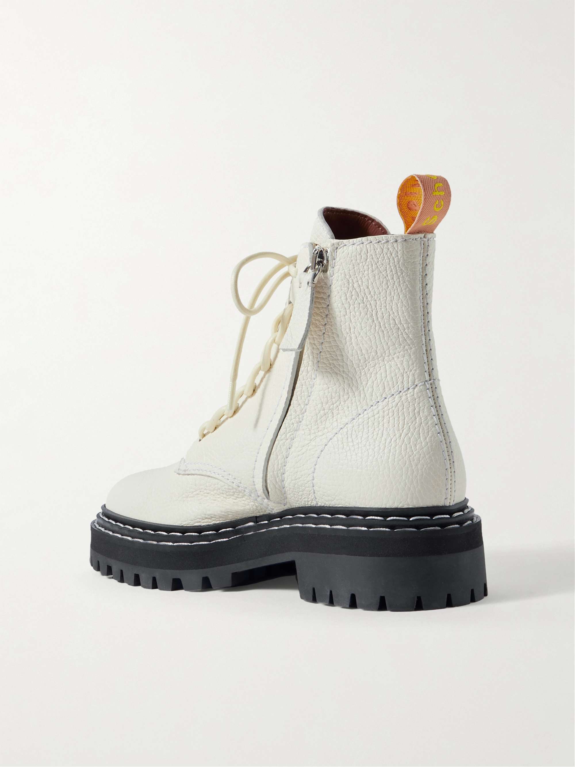 PROENZA SCHOULER Textured-leather ankle boots