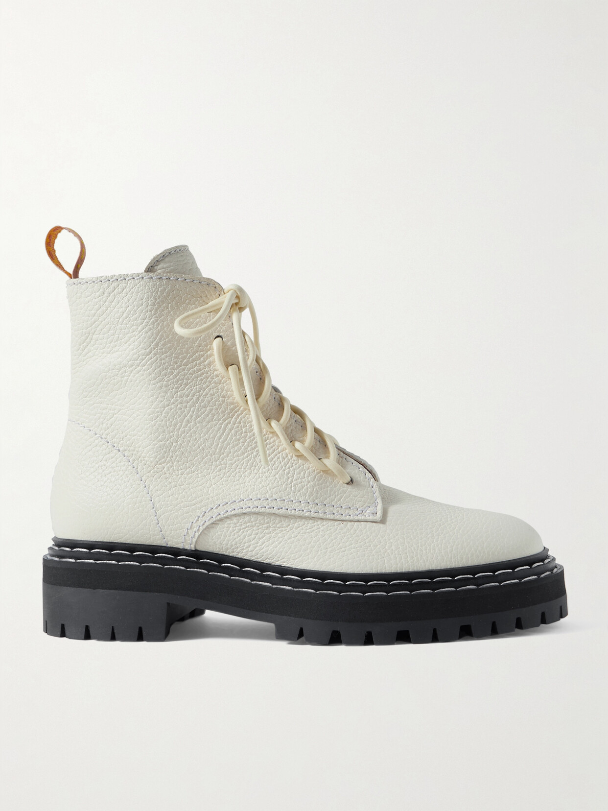 PROENZA SCHOULER TEXTURED-LEATHER ANKLE BOOTS