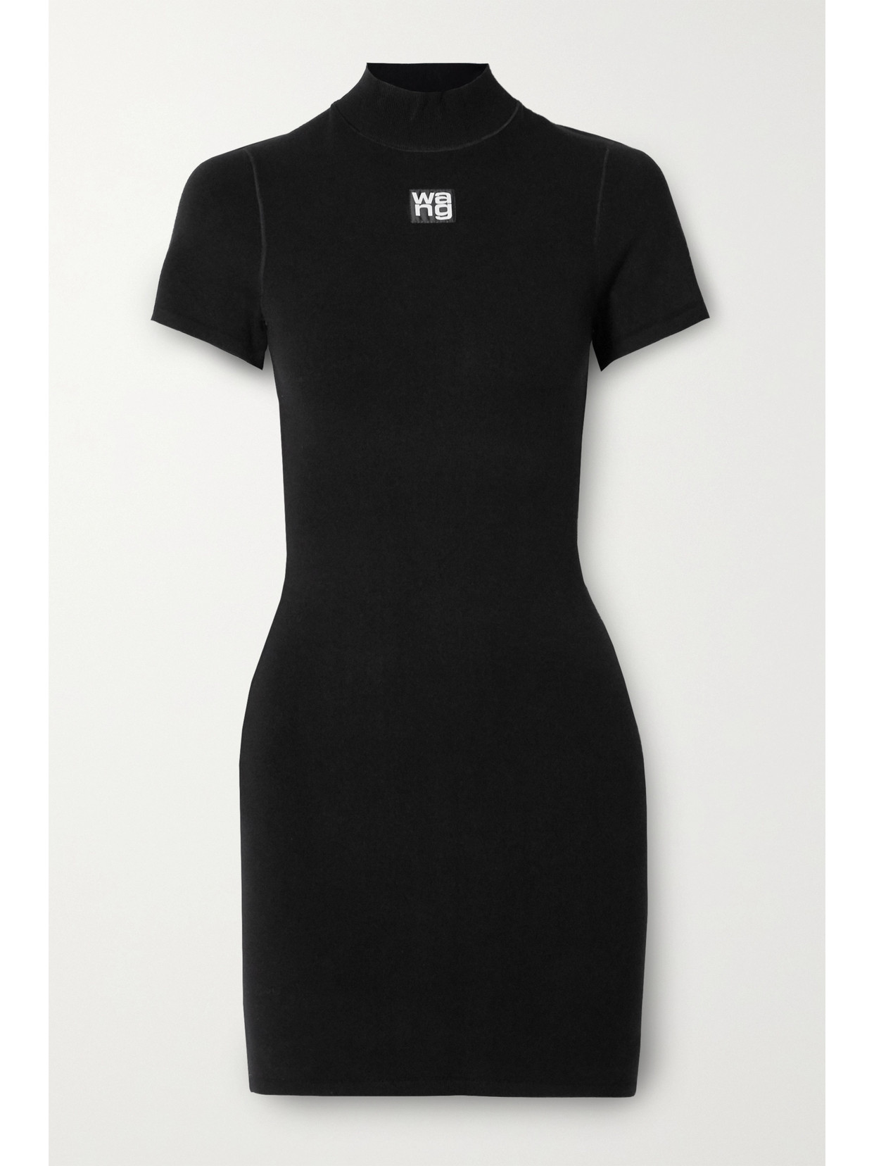 Alexander Wang Logo Print Bodycon Mini Dress In Black | ModeSens Alexander Wang Logo Print Bodycon Mini Dress In Black | ModeSens