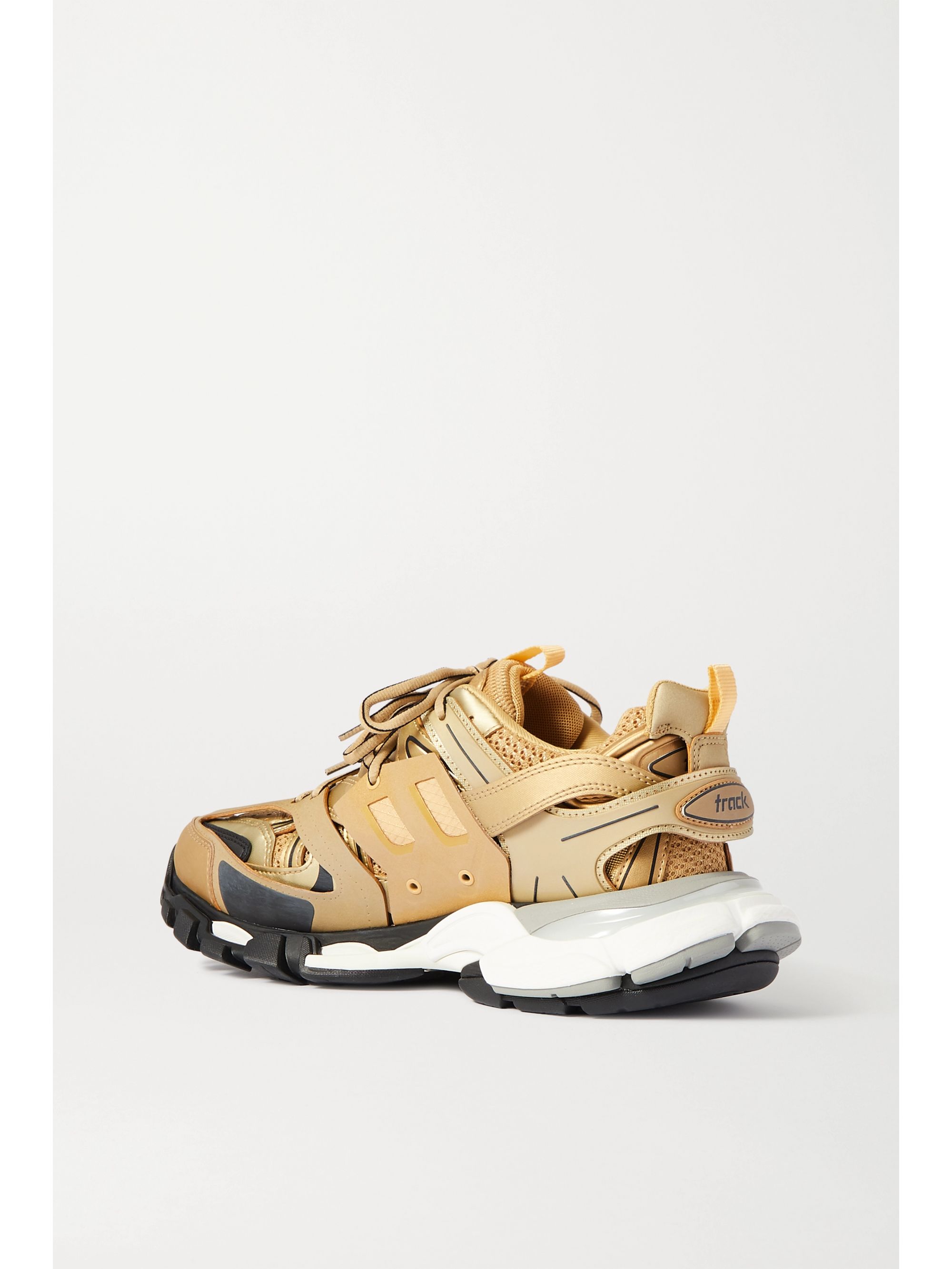 balenciaga track sneakers gold