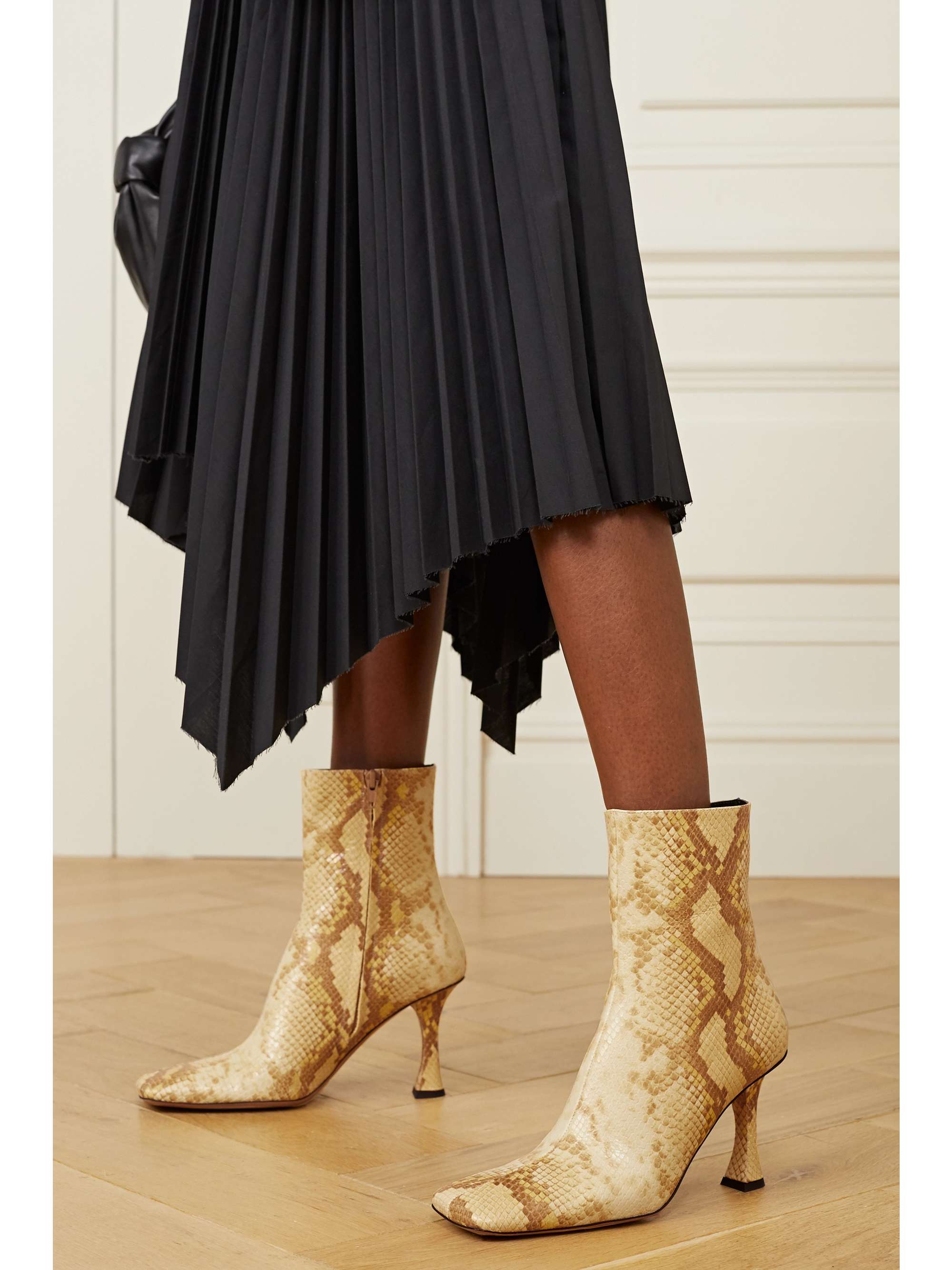 PROENZA SCHOULER Snake-effect leather ankle boots