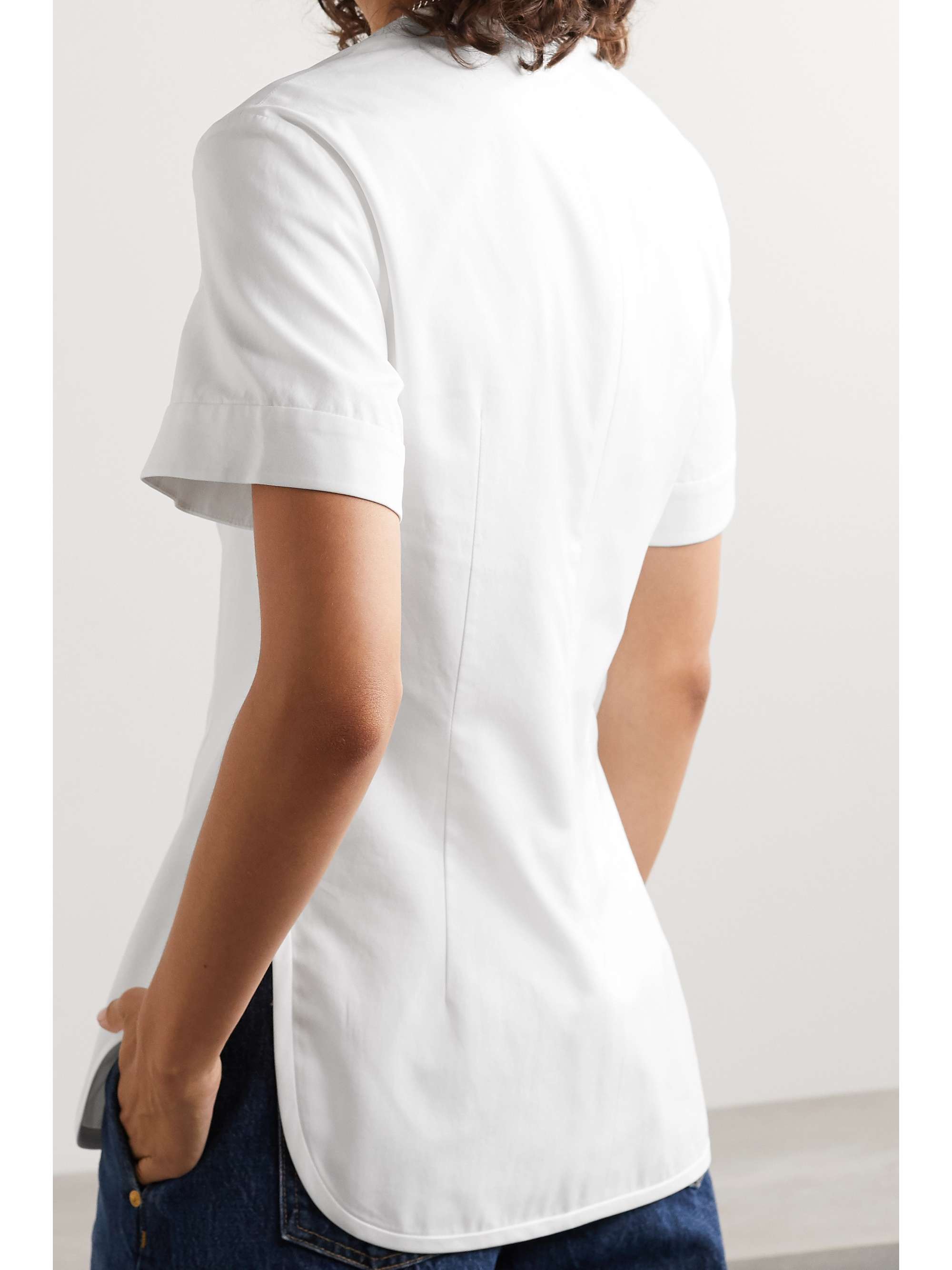 KHAITE Renny cotton-poplin top