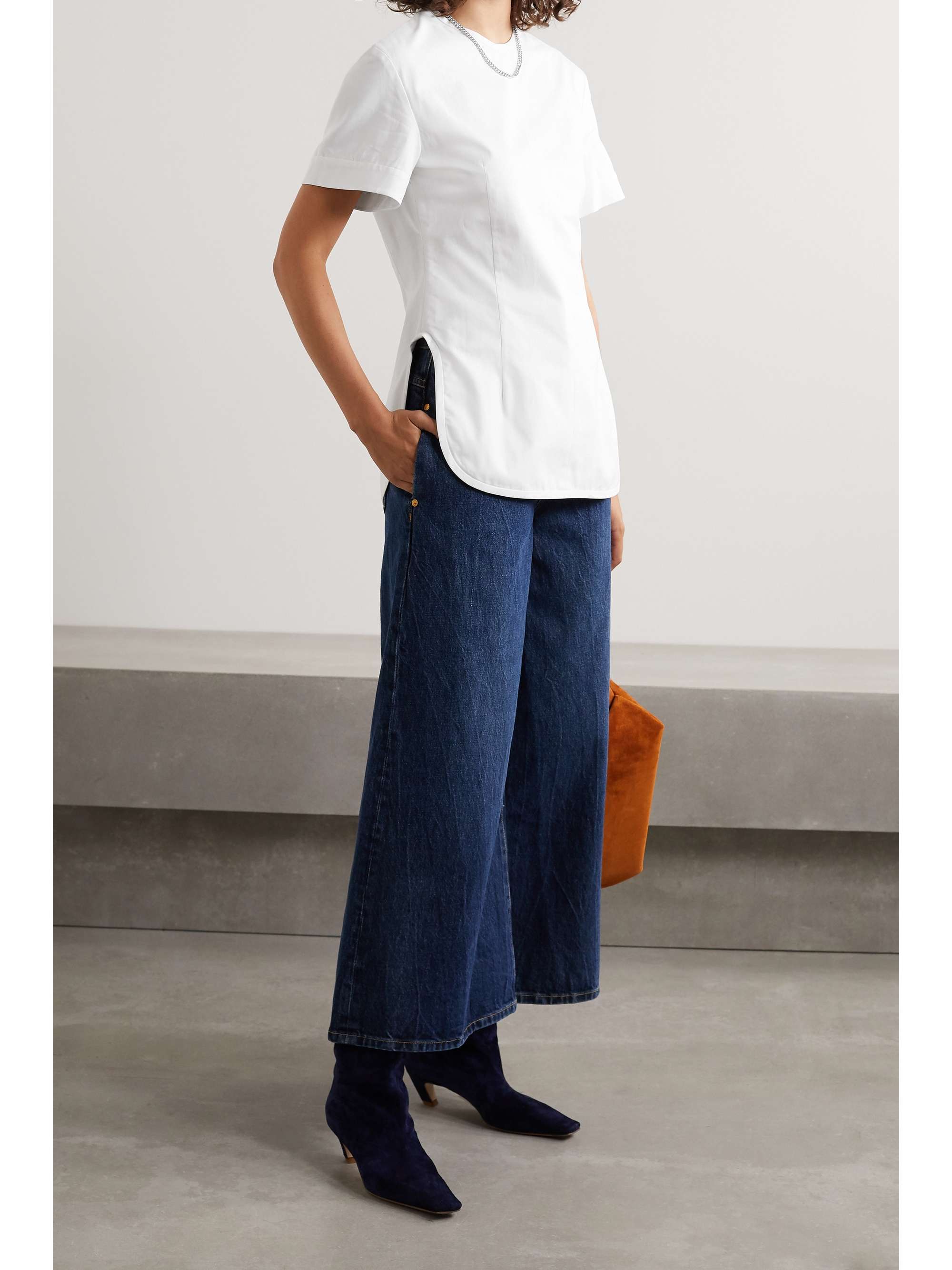 KHAITE Renny cotton-poplin top