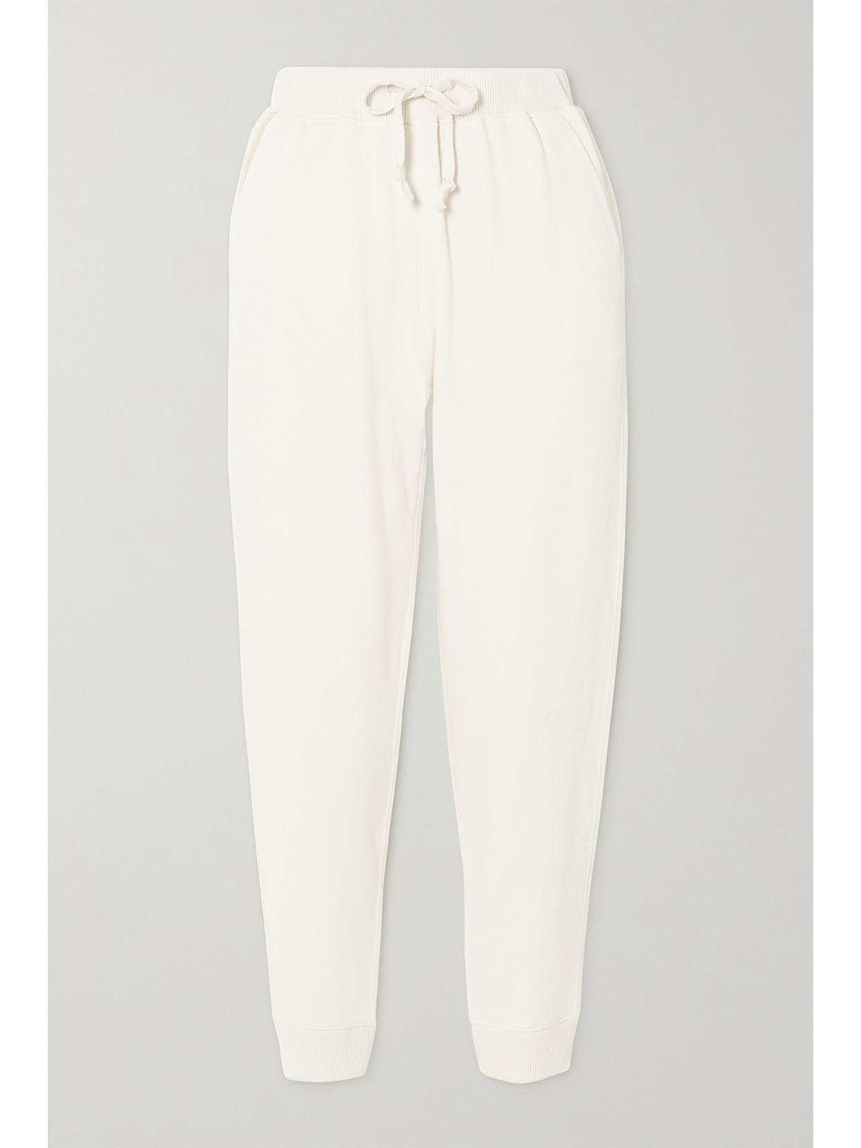 Vince French Cottonterry Track Pants In Cream ModeSens