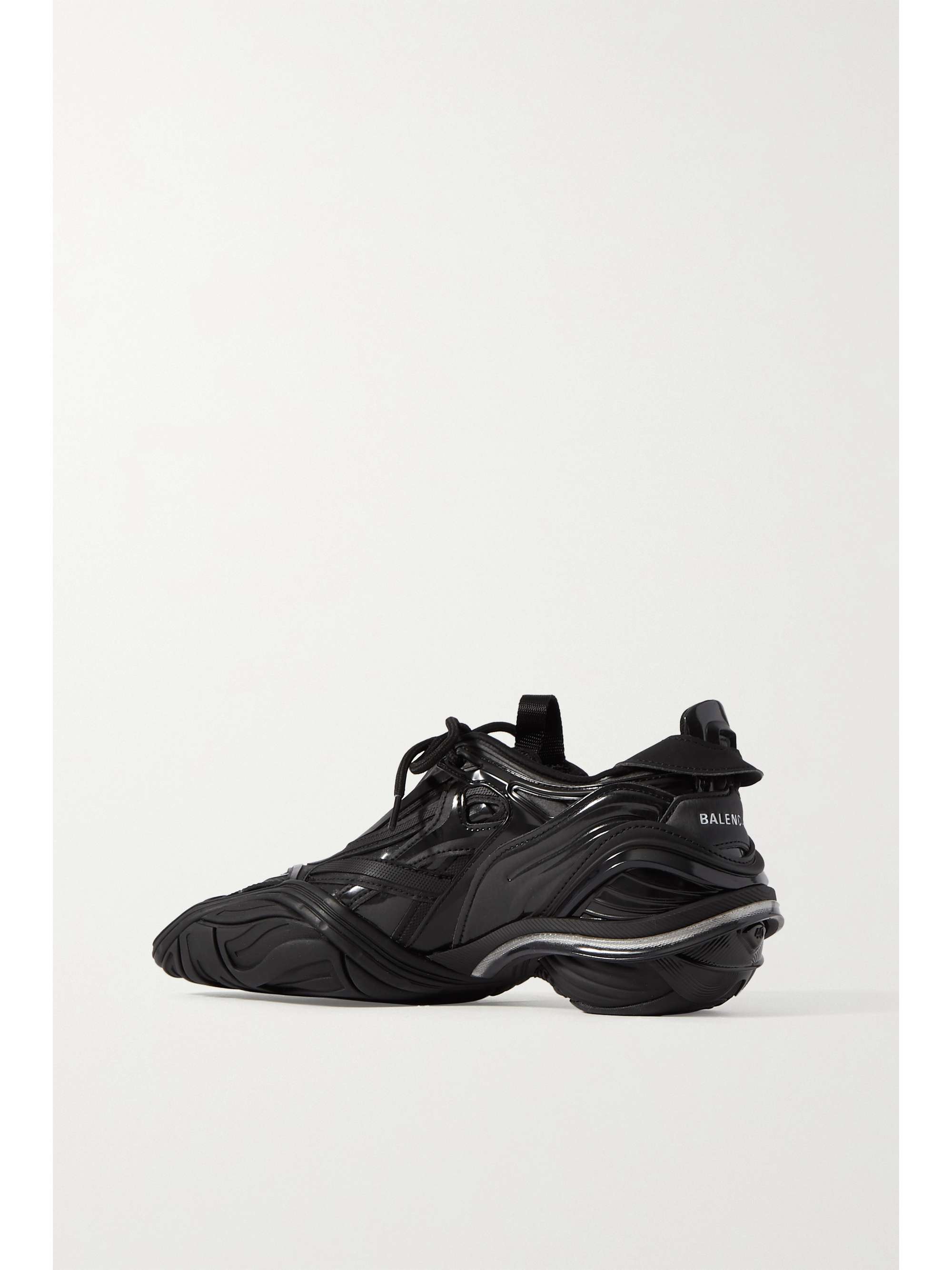 BALENCIAGA Tyrex logo-print rubber, mesh and faux leather sneakers