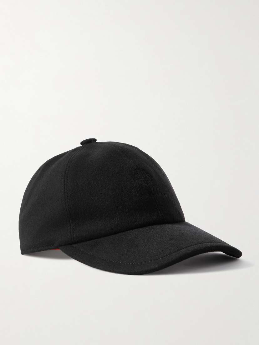 Loro Piana Embroidered Cashmere-felt Baseball Cap