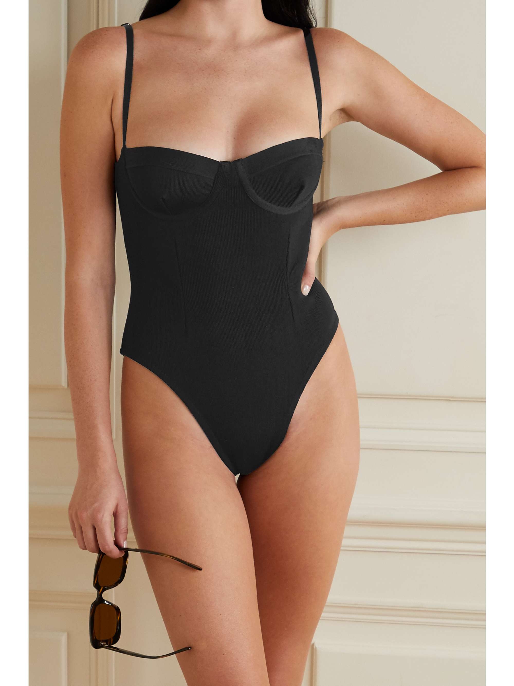 HAIGHT Vintage stretch-knit underwired swimsuit