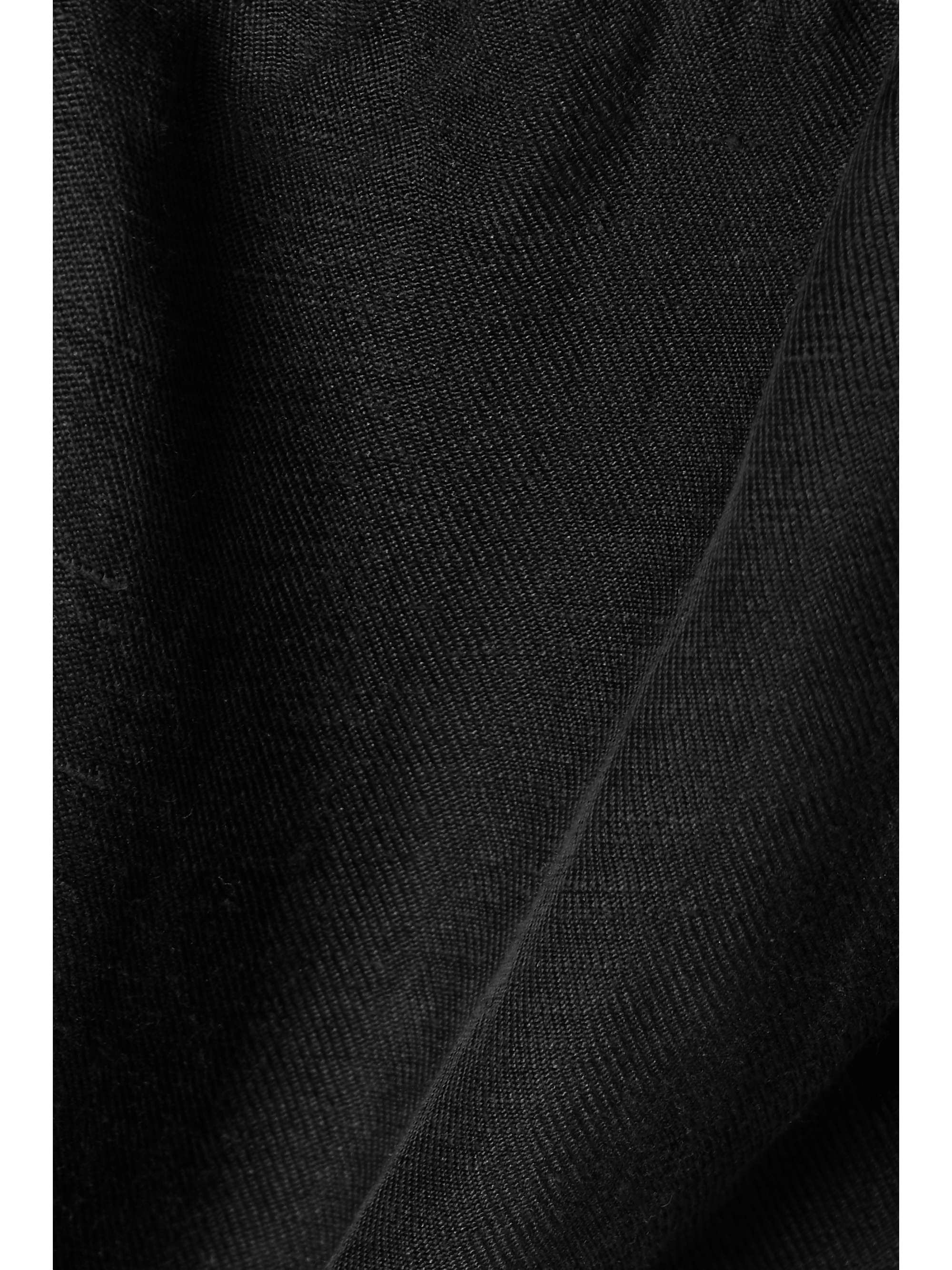 ANEMOS + NET SUSTAIN The Flutter cropped linen and cupro-blend top