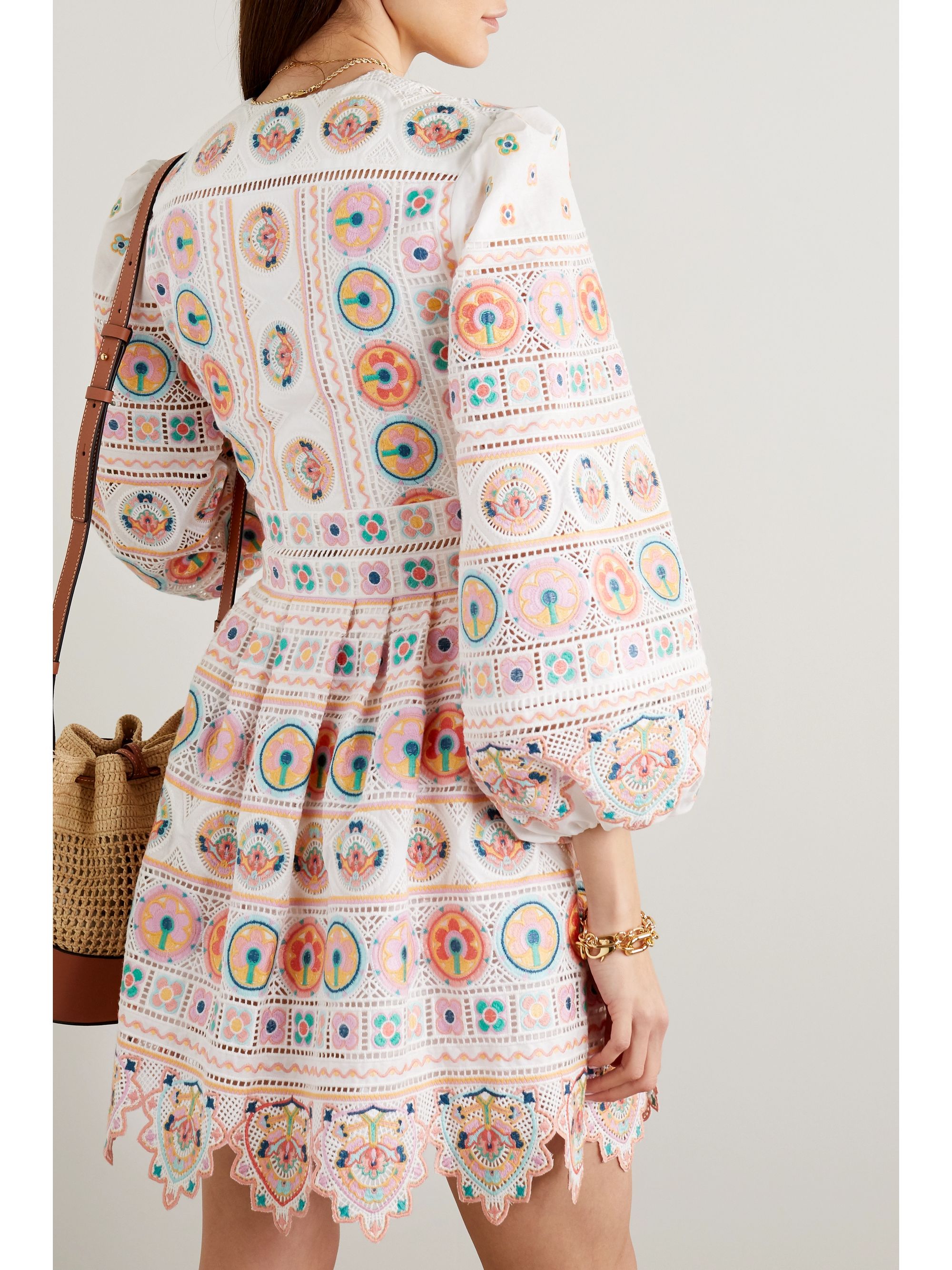 zimmermann brighton scallop mini dress
