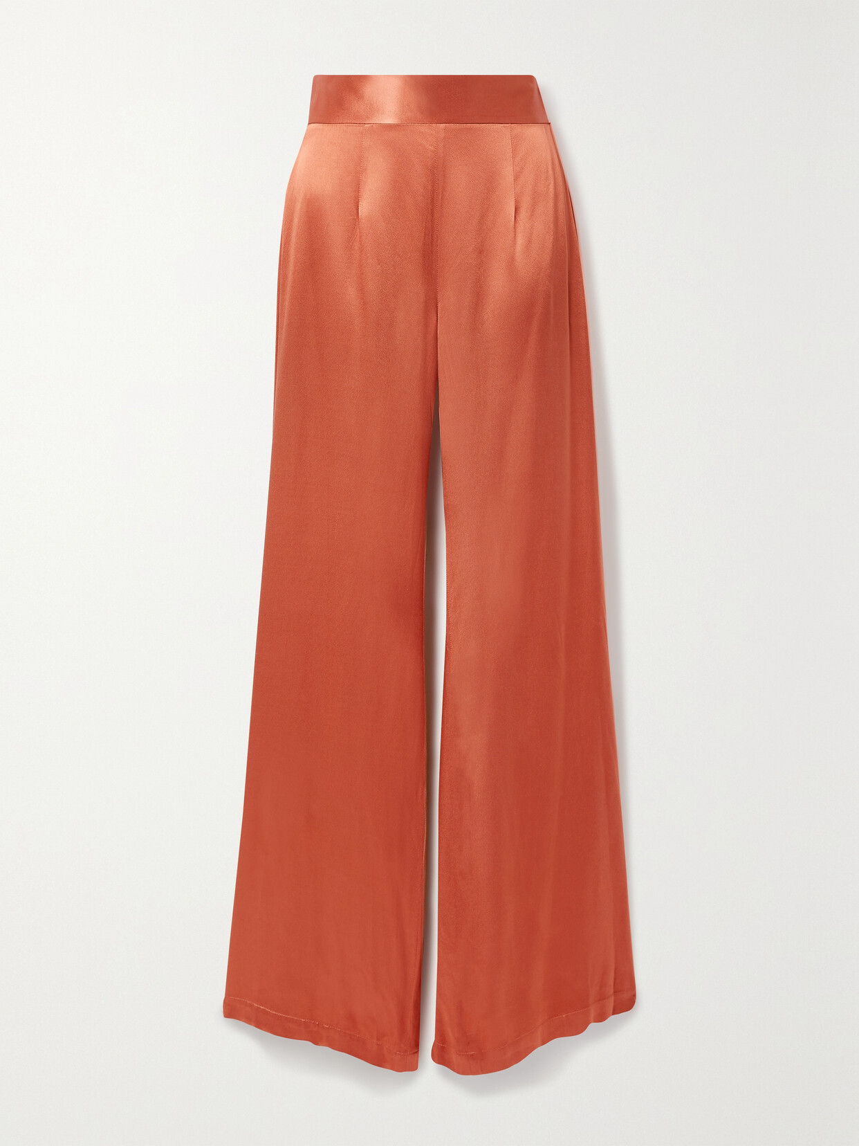 Galvan - Lido Satin Wide-leg Pants - Copper 22 Awaiting product image