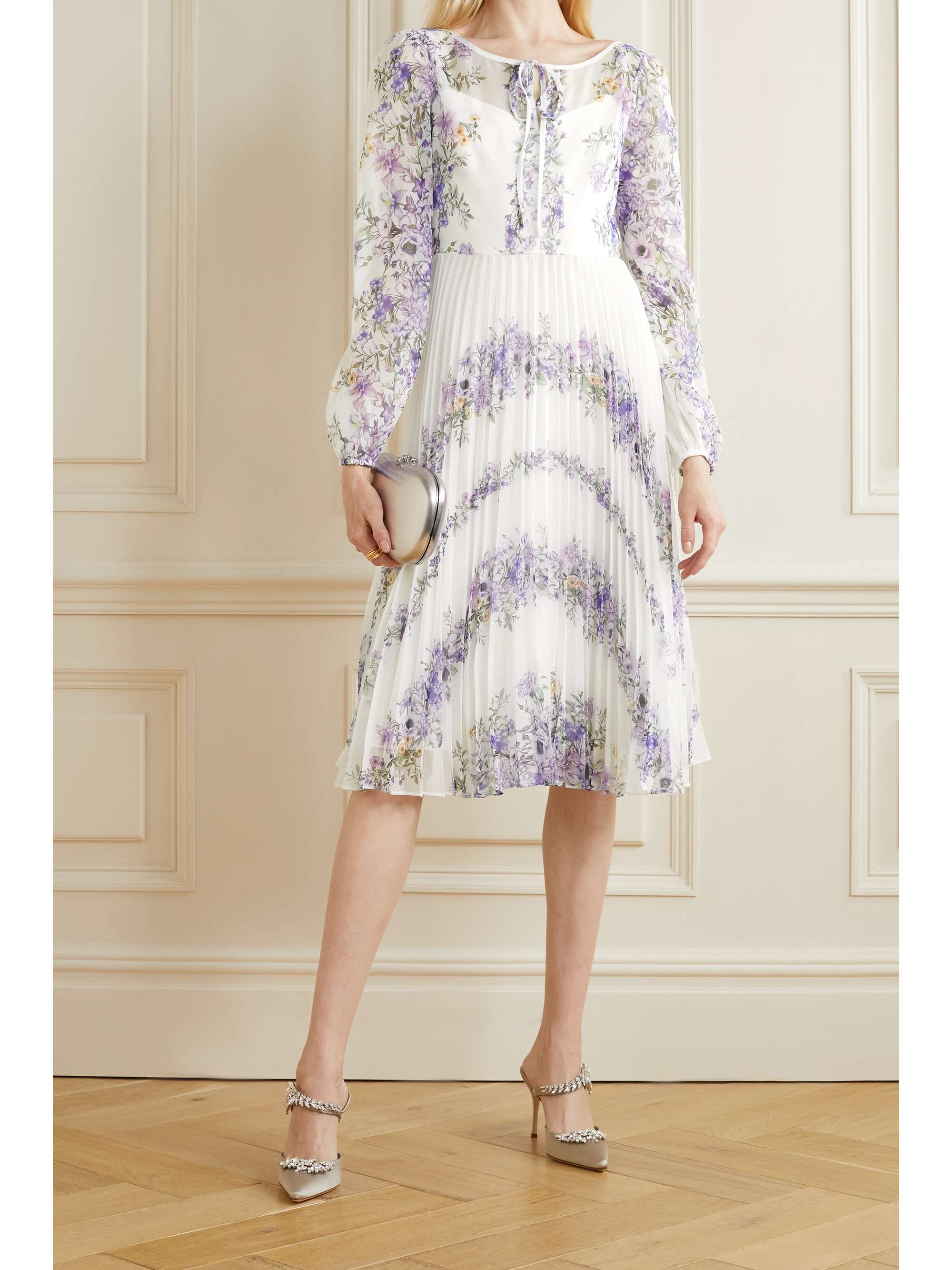 floral print chiffon