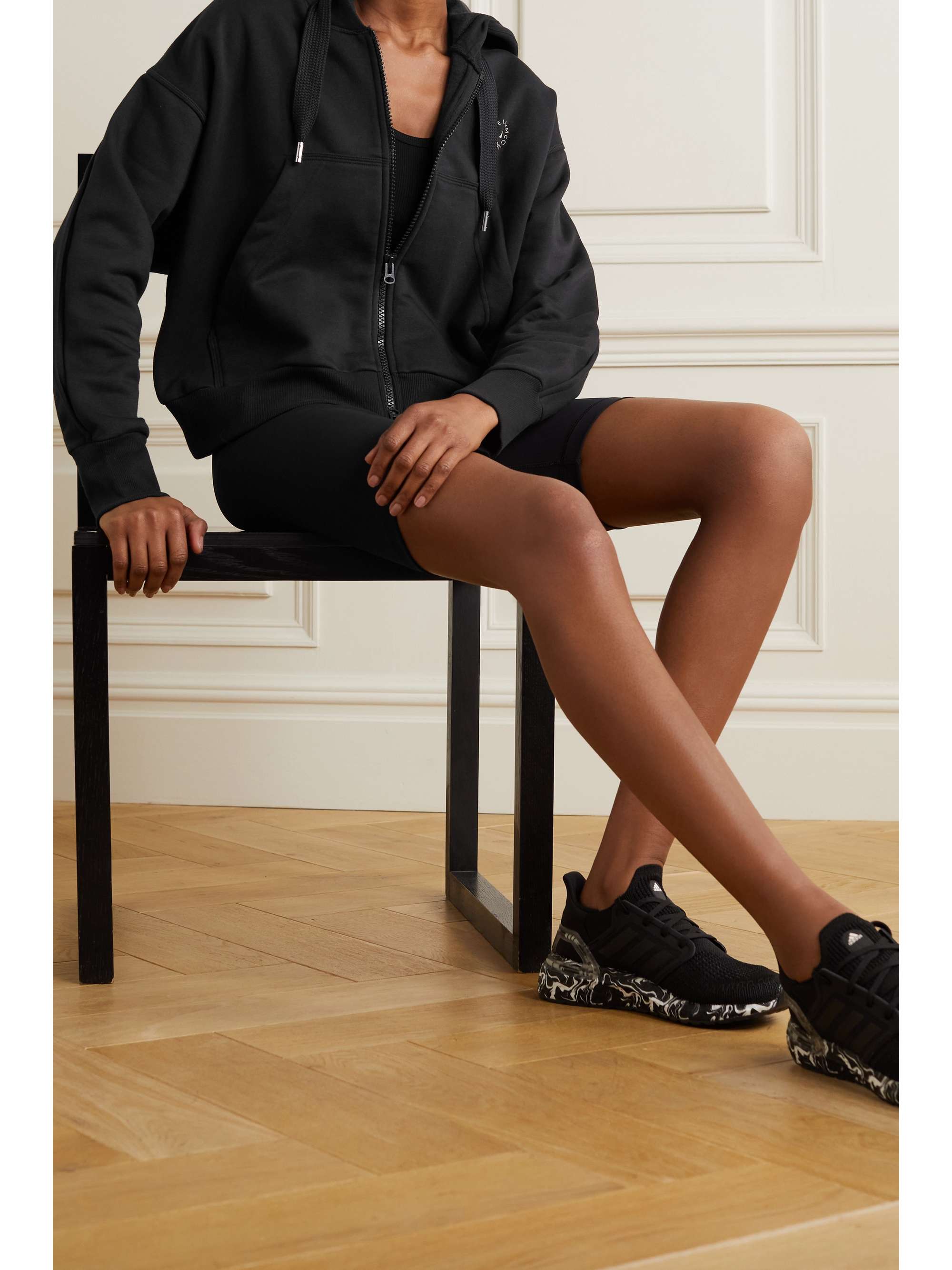 adidas by stella mccartney cropped hoodie