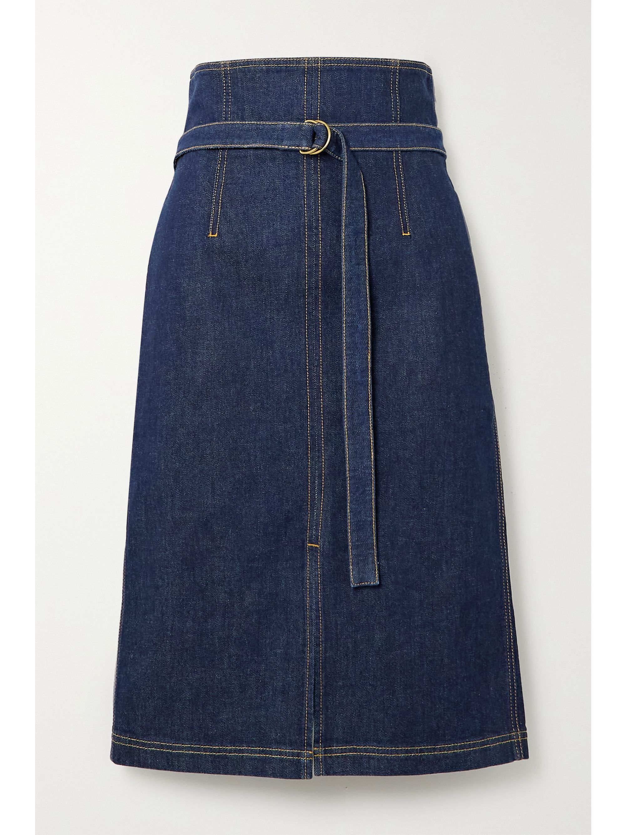 Navy Belted denim skirt | PHILOSOPHY DI 