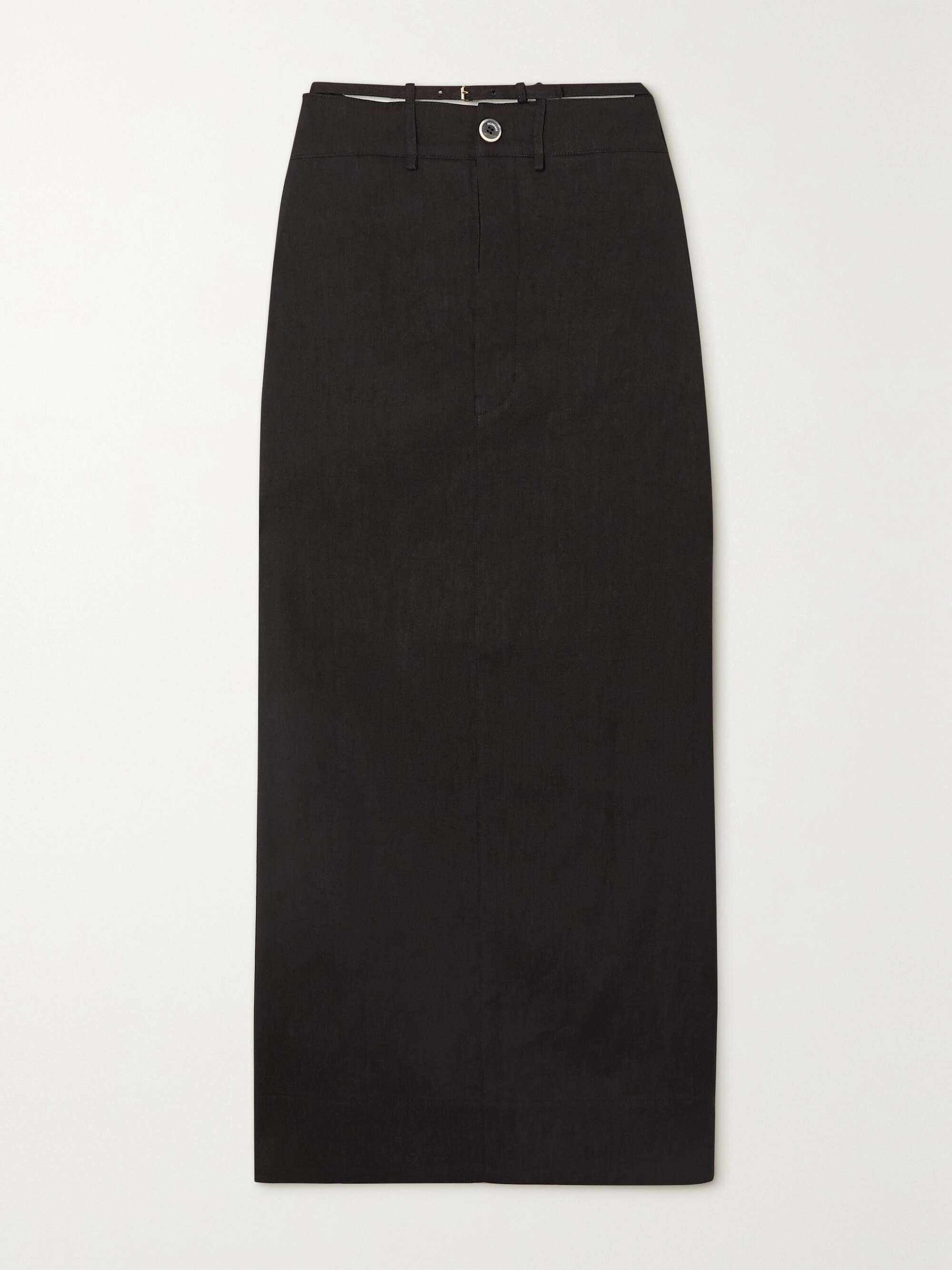 Black La Jupe Terraio hemp-blend maxi skirt | JACQUEMUS | NET-A-PORTER