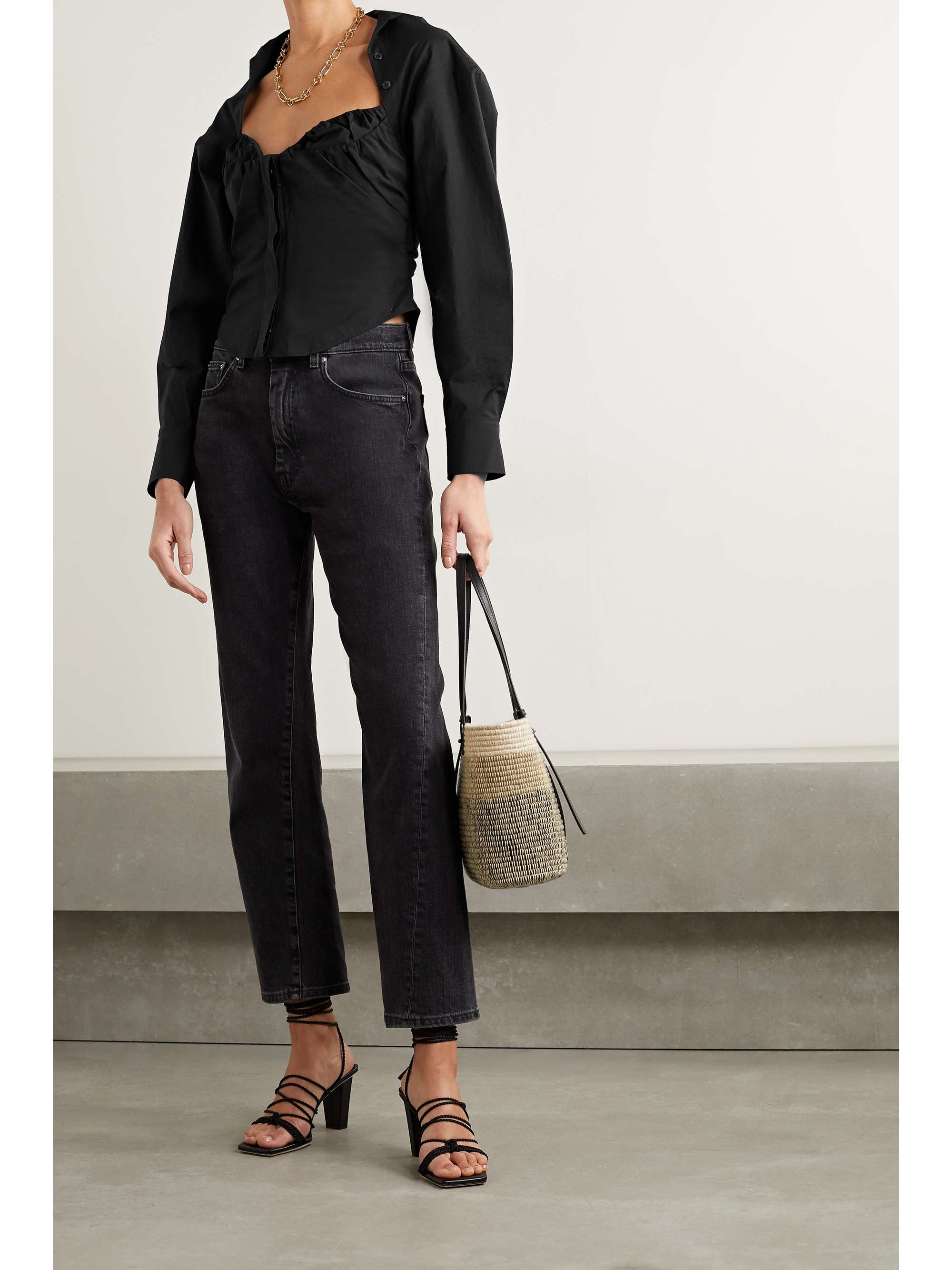 Black Bijoux 55 leather mules | GIANVITO ROSSI | NET-A-PORTER