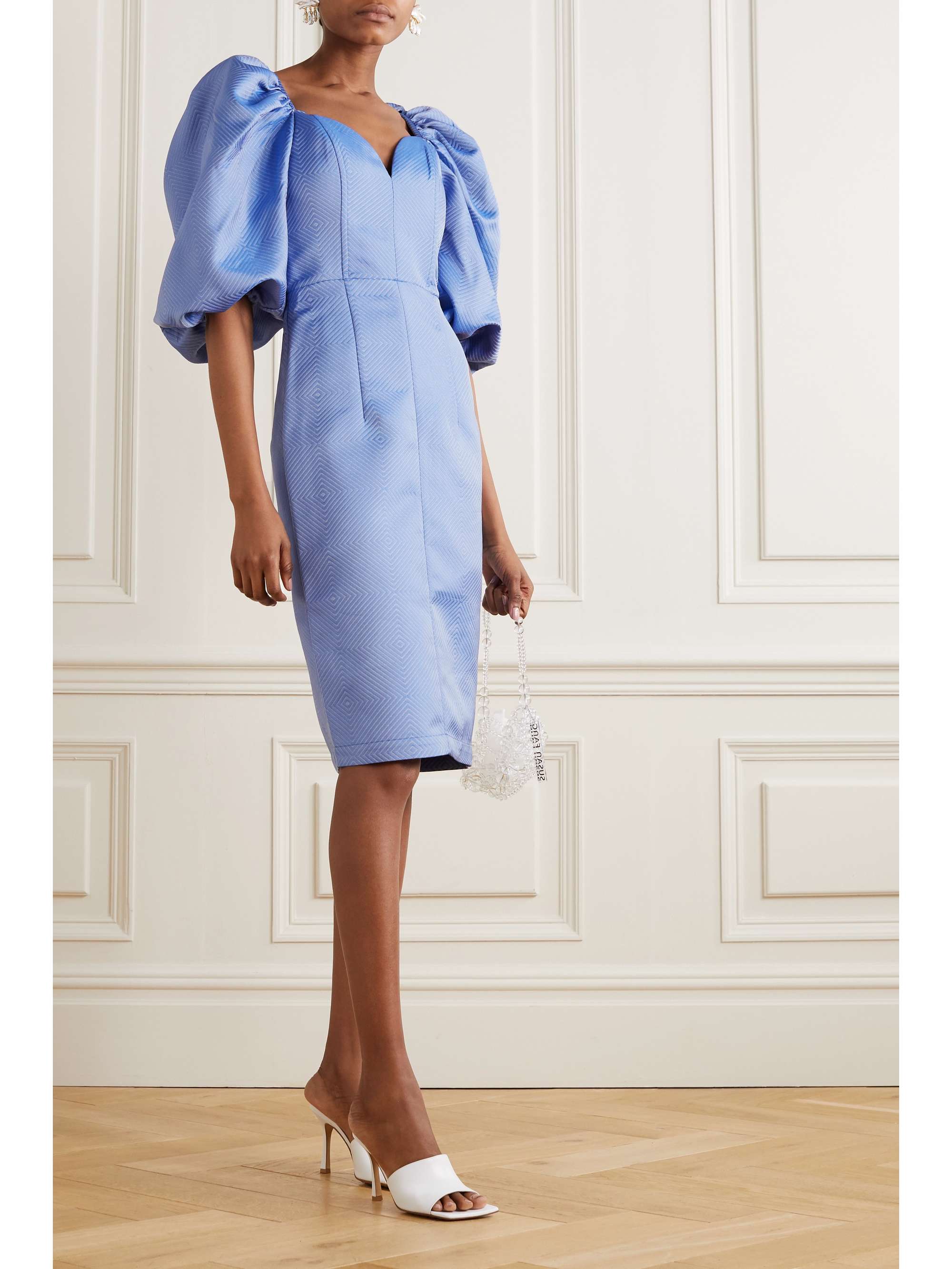 rotate jacquard dress