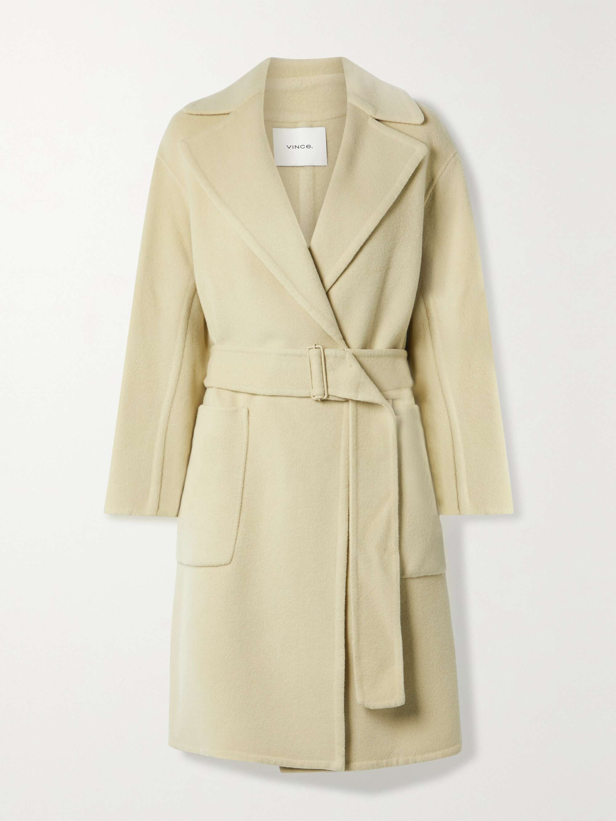 vince belted wool coat