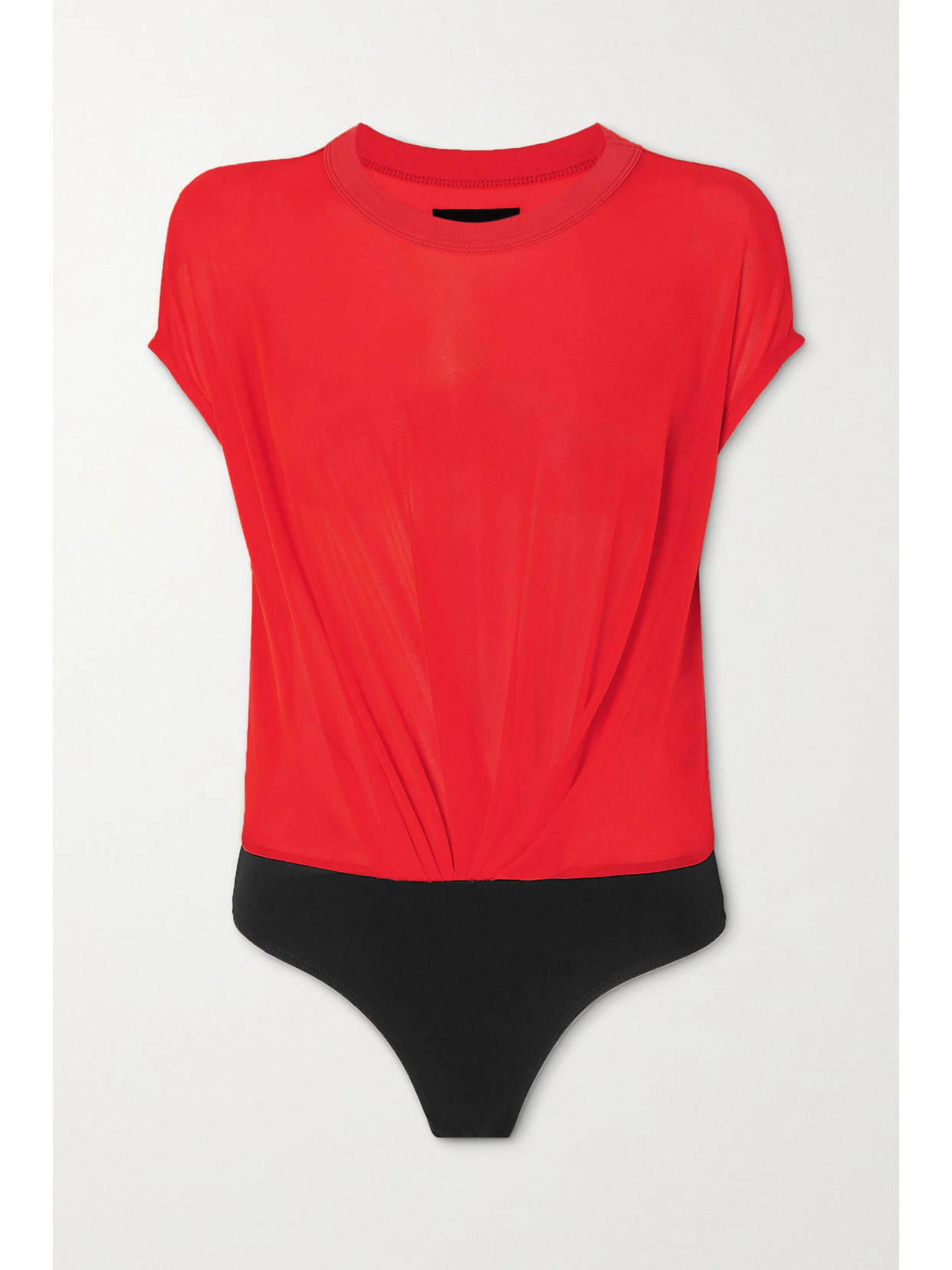 RTA HALLE CUPRO-BLEND AND STRETCH-JERSEY BODYSUIT