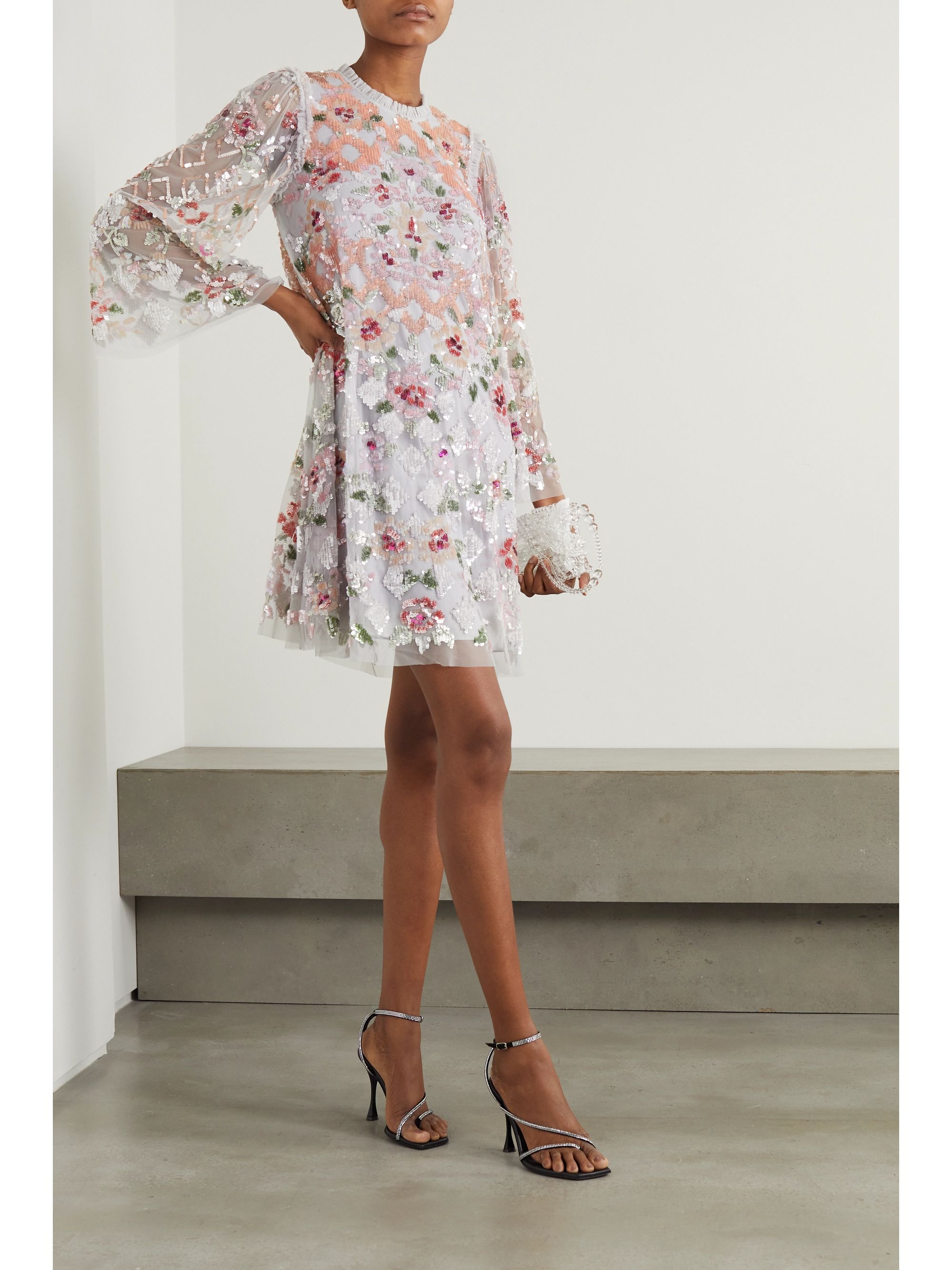 needle and thread light blue dress