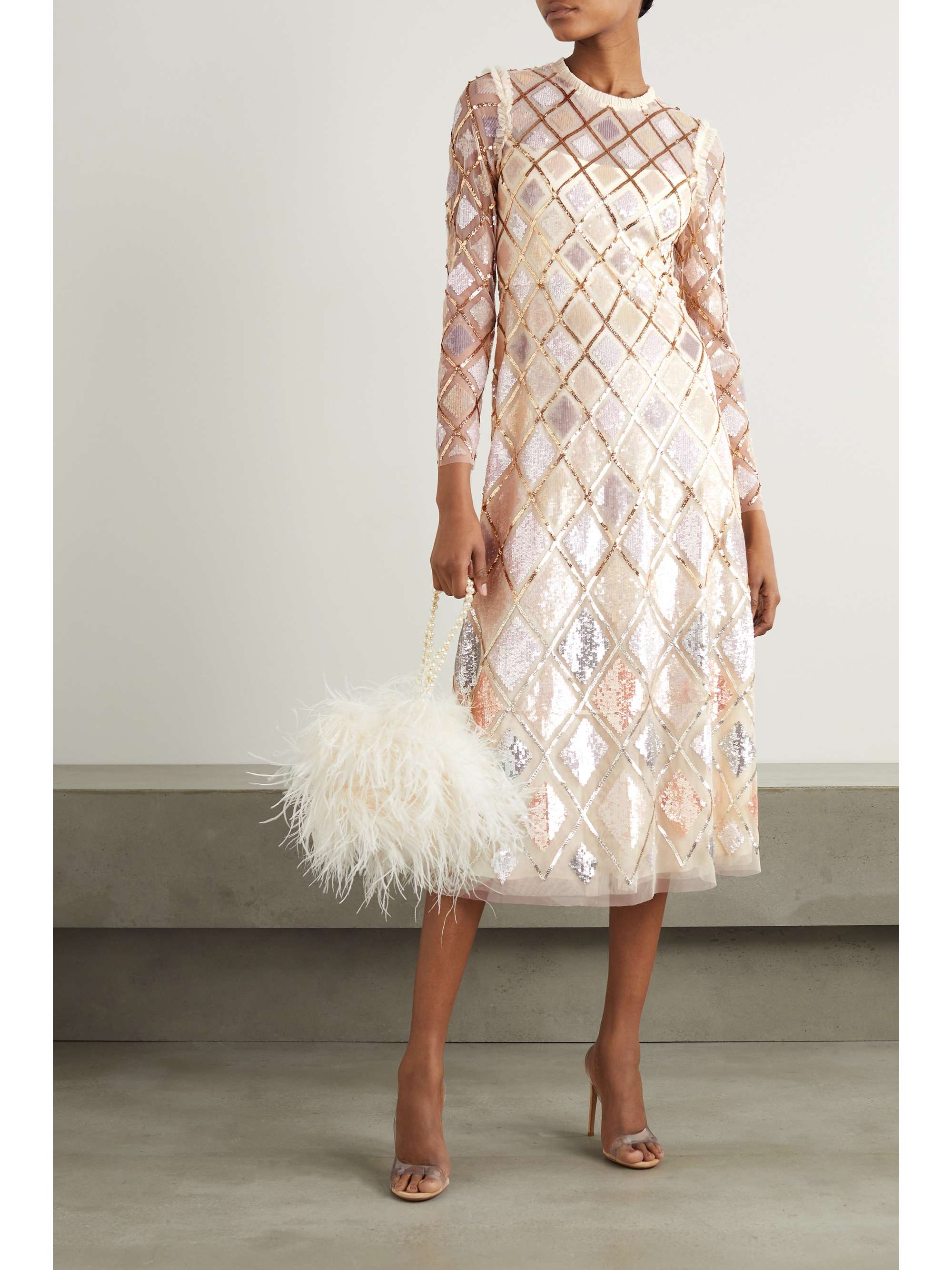 eva franco embroidered dress