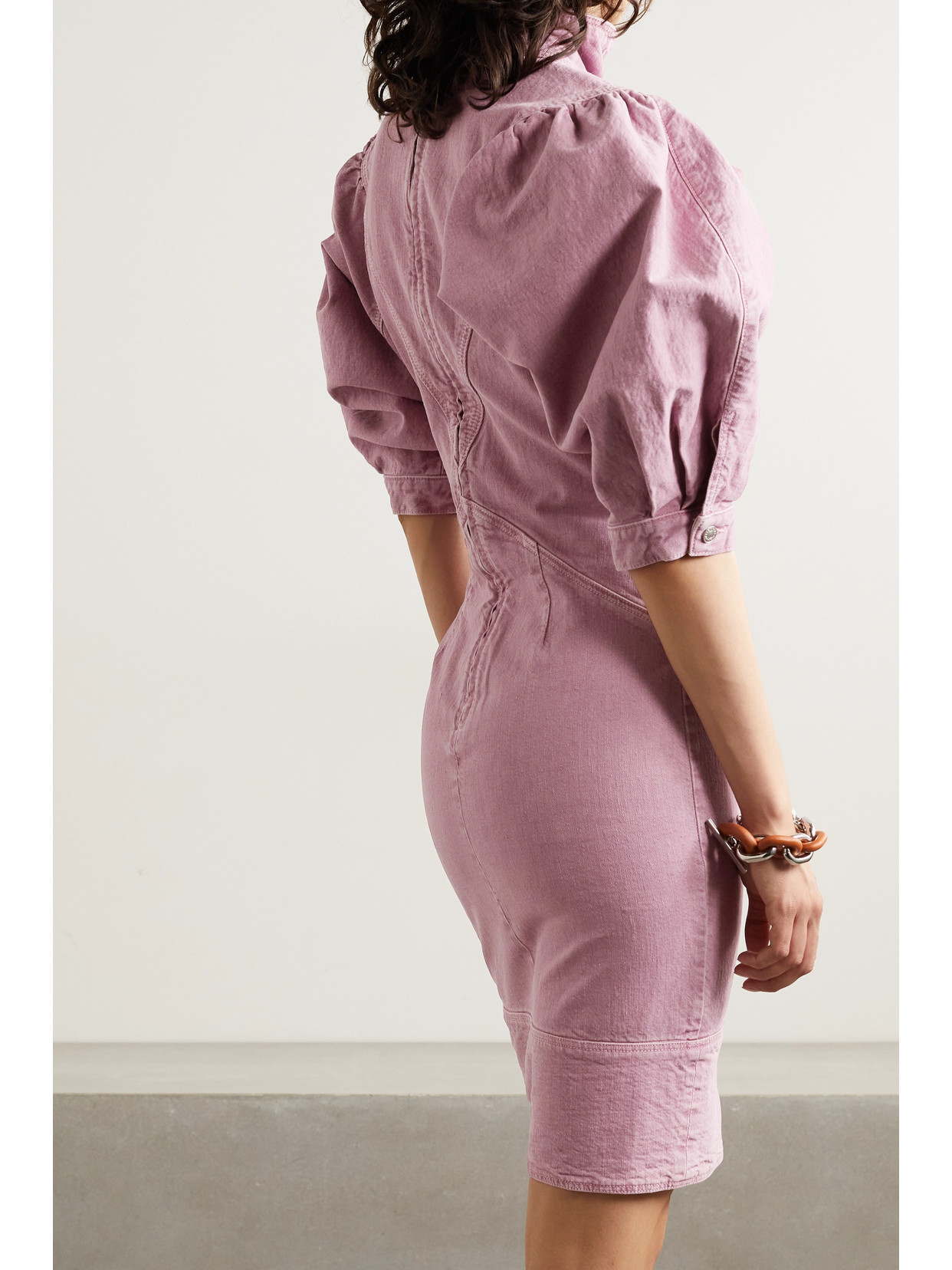 Isabel Marant toile Laure Denim Dress In Pink