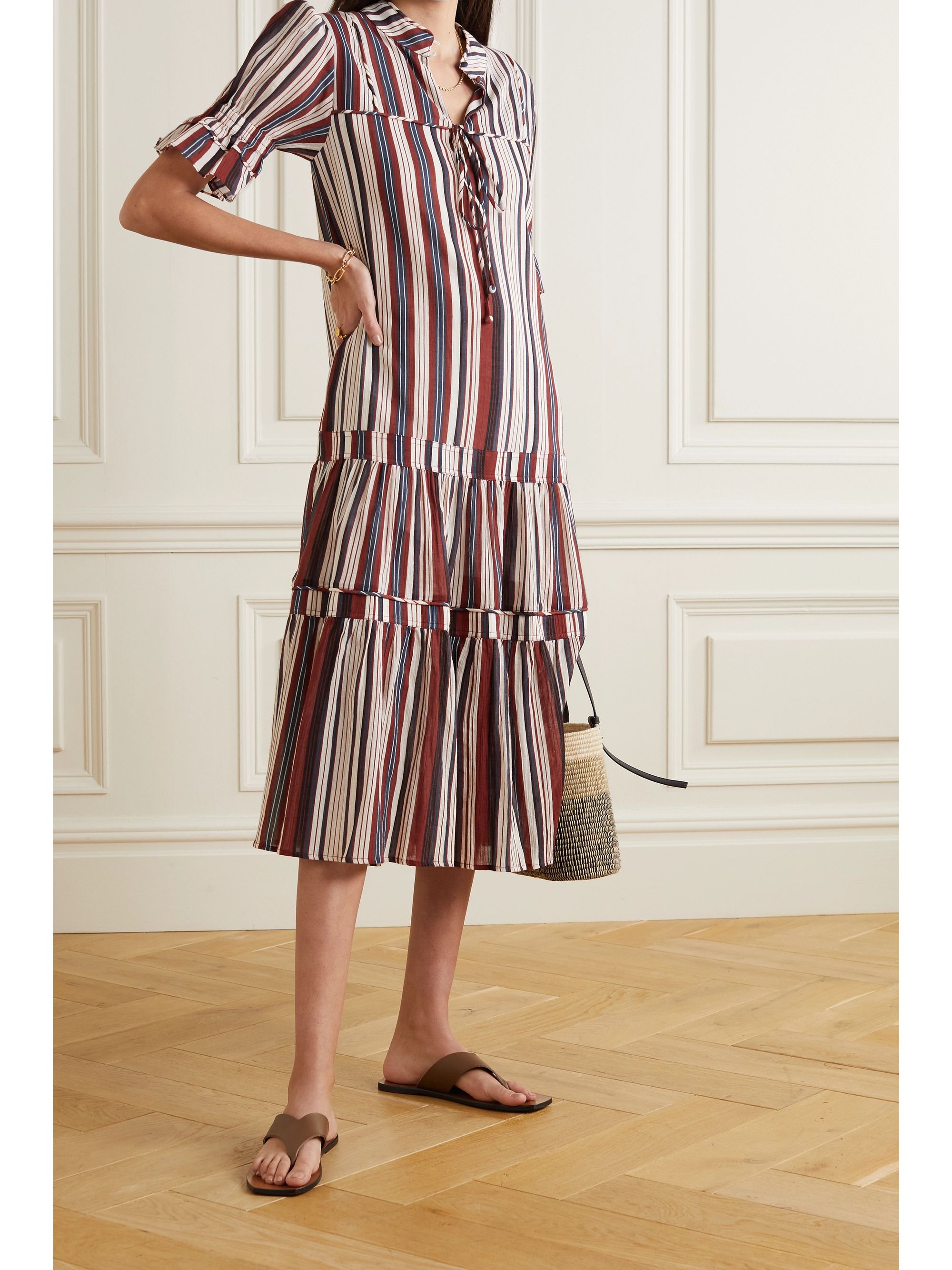 Apiece apart striped dress Clearance