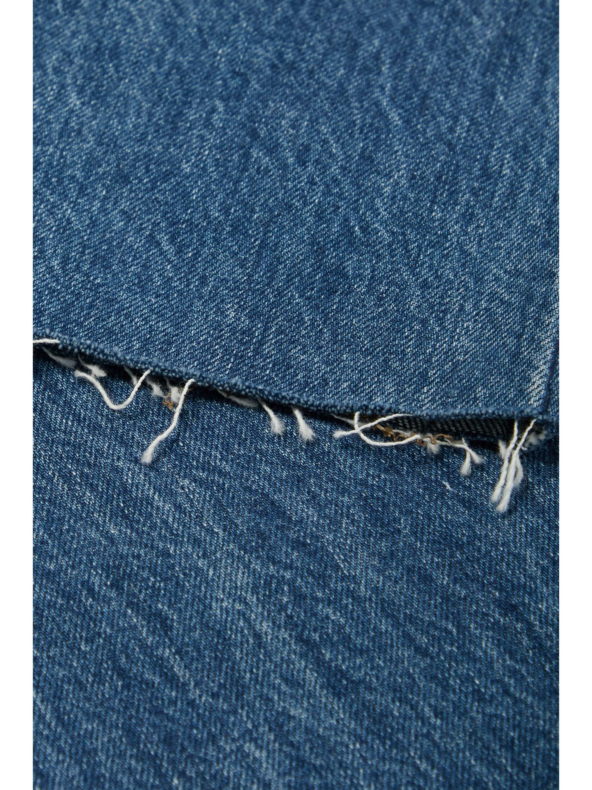 SLVRLAKE Hero frayed high-rise straight-leg jeans
